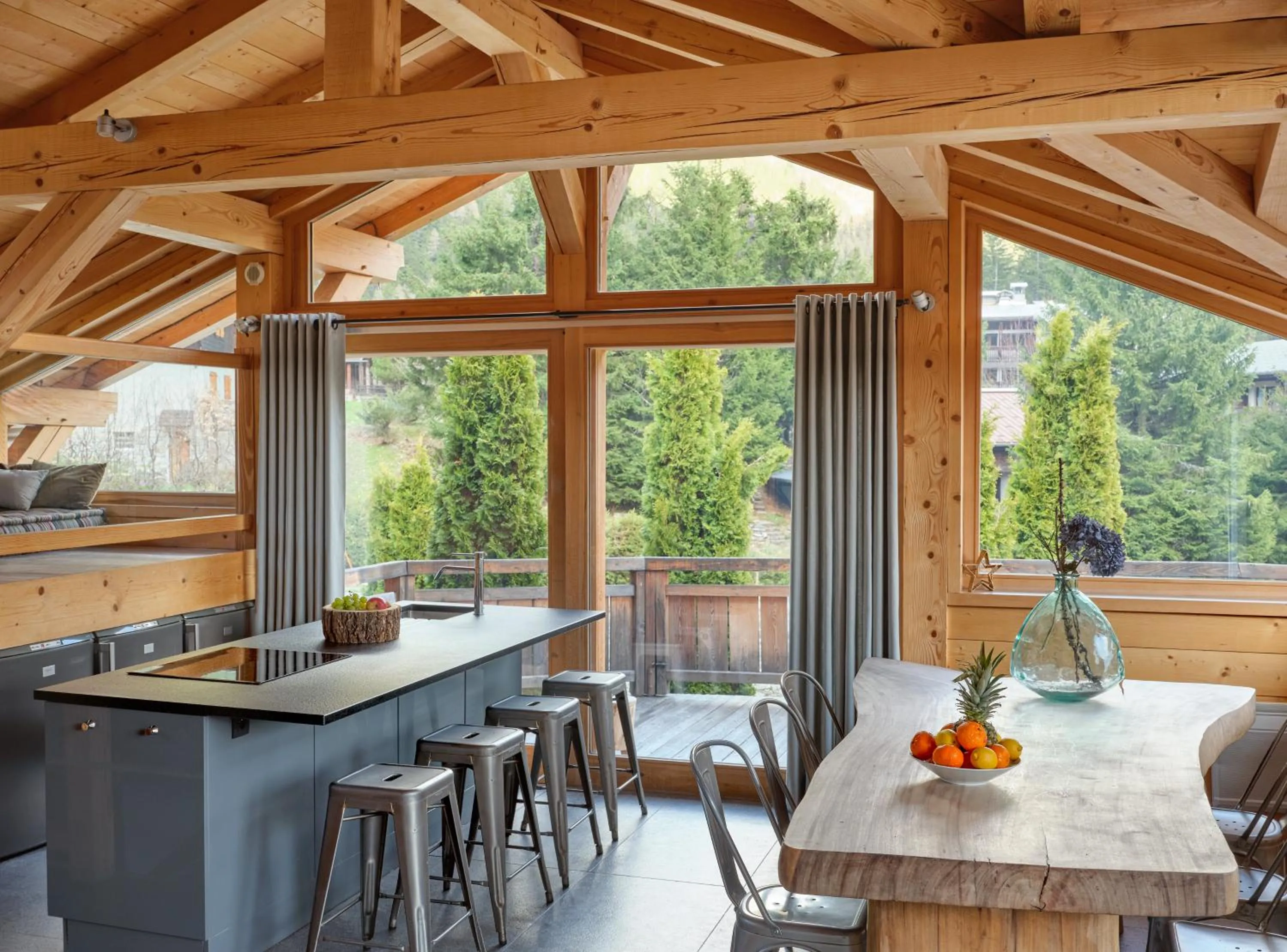 Dining area in Les Rives d'Argentière