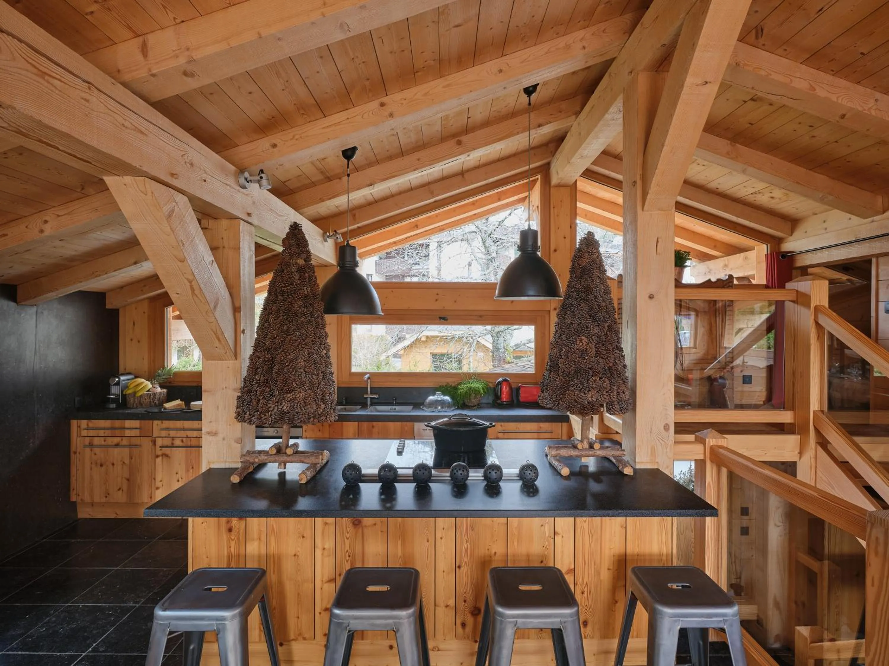 kitchen in Les Rives d'Argentière