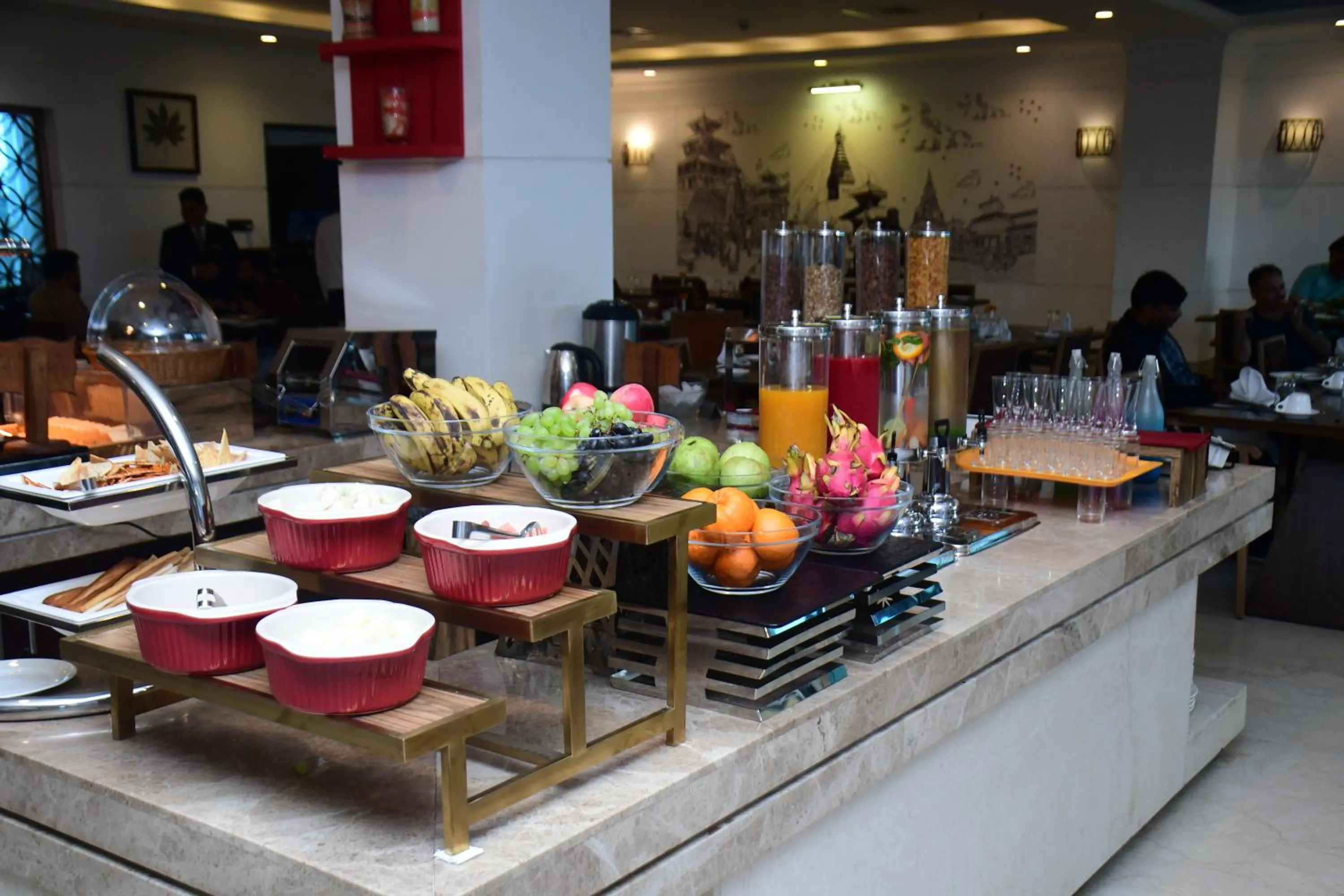 Buffet breakfast in Soaltee Westend Premier