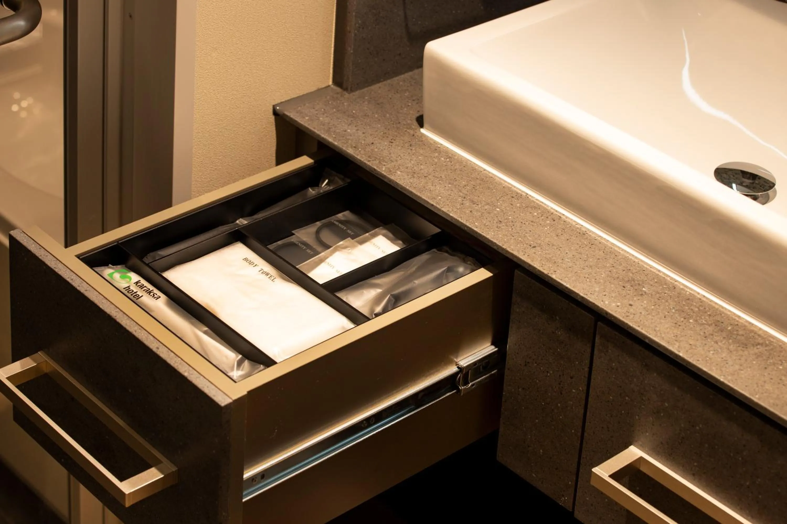 Bathroom in karaksa hotel premier Tokyo Ginza