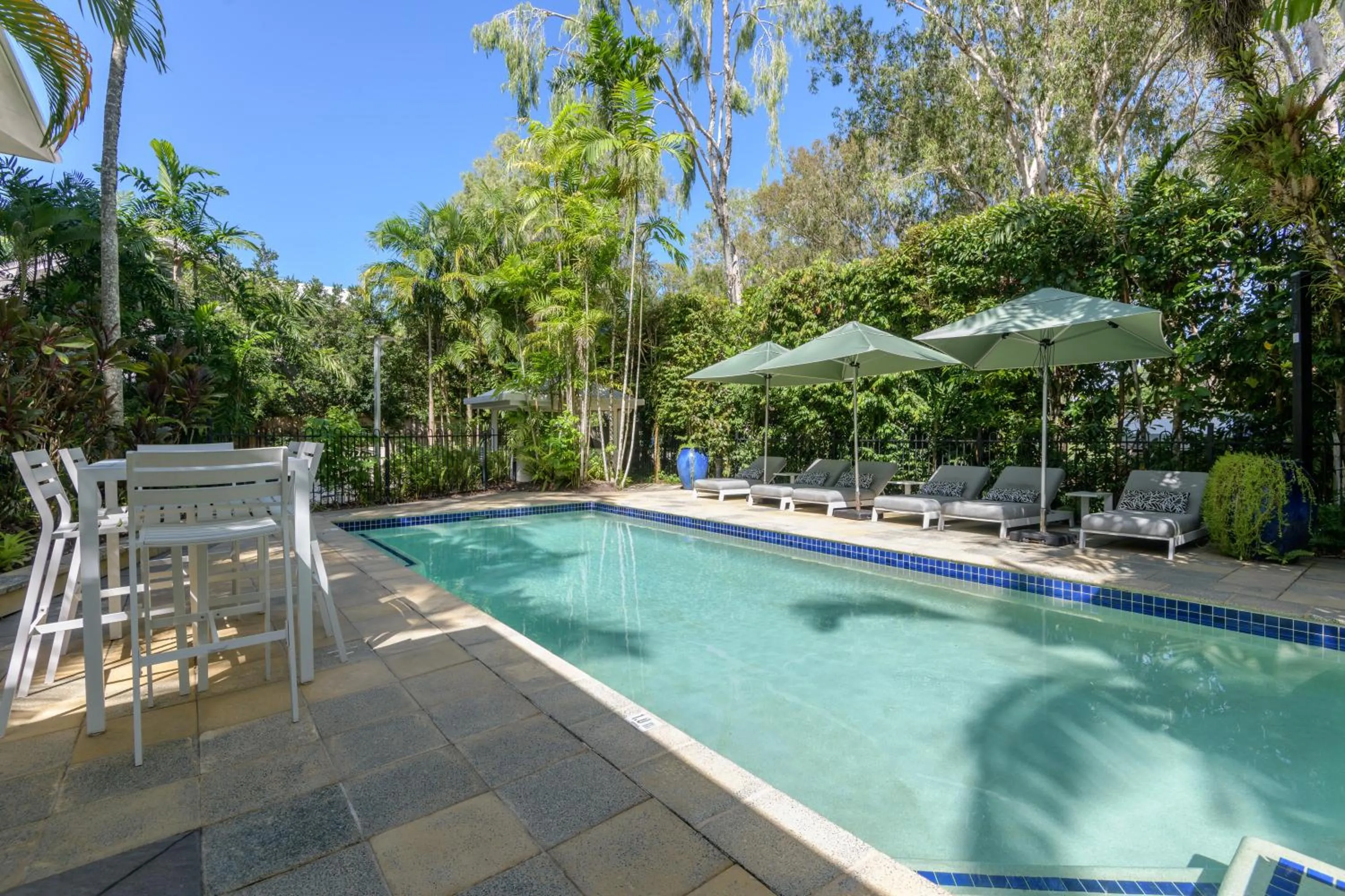 Pool view in Mandalay Luxury Beachfront Apartments