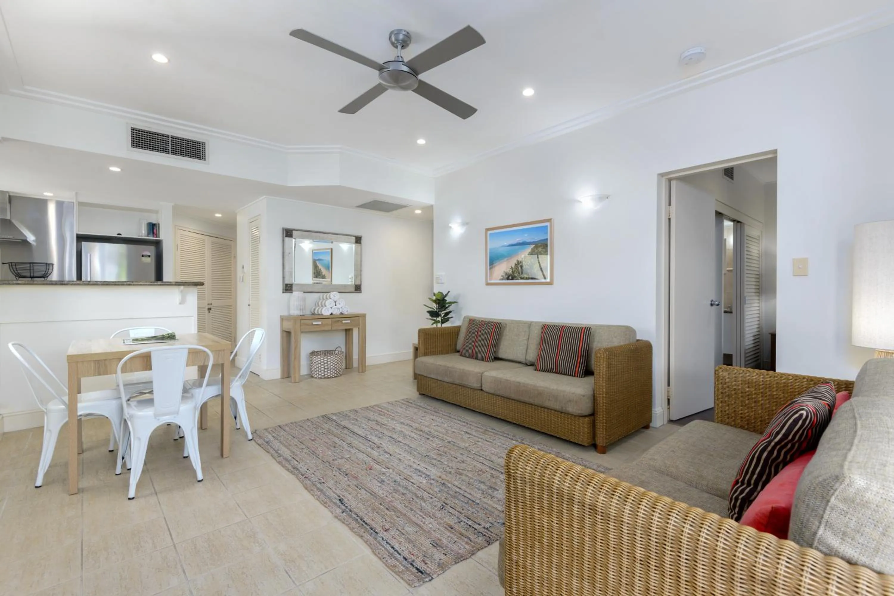 Living room in Mandalay Luxury Beachfront Apartments