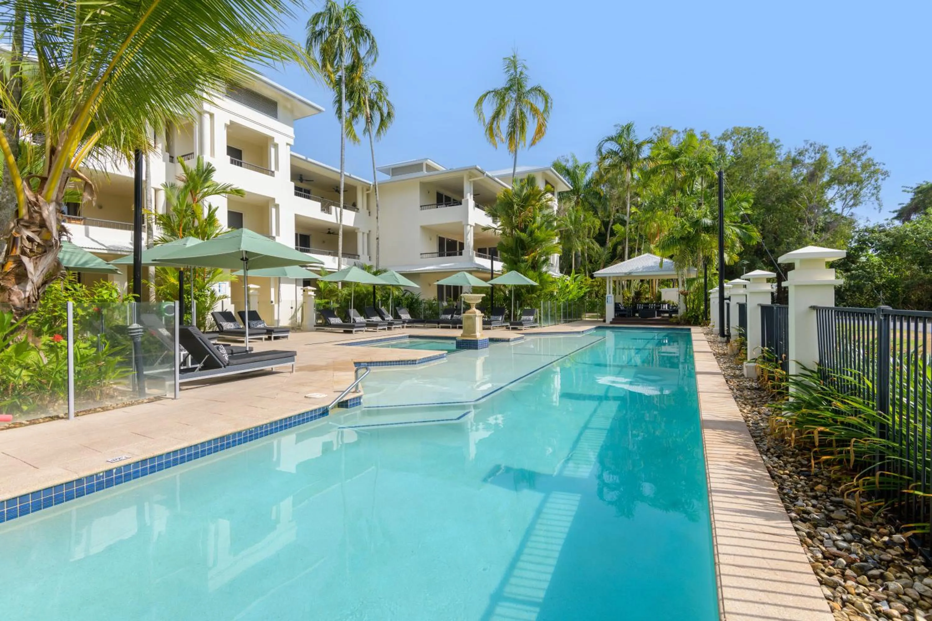 Pool view in Mandalay Luxury Beachfront Apartments