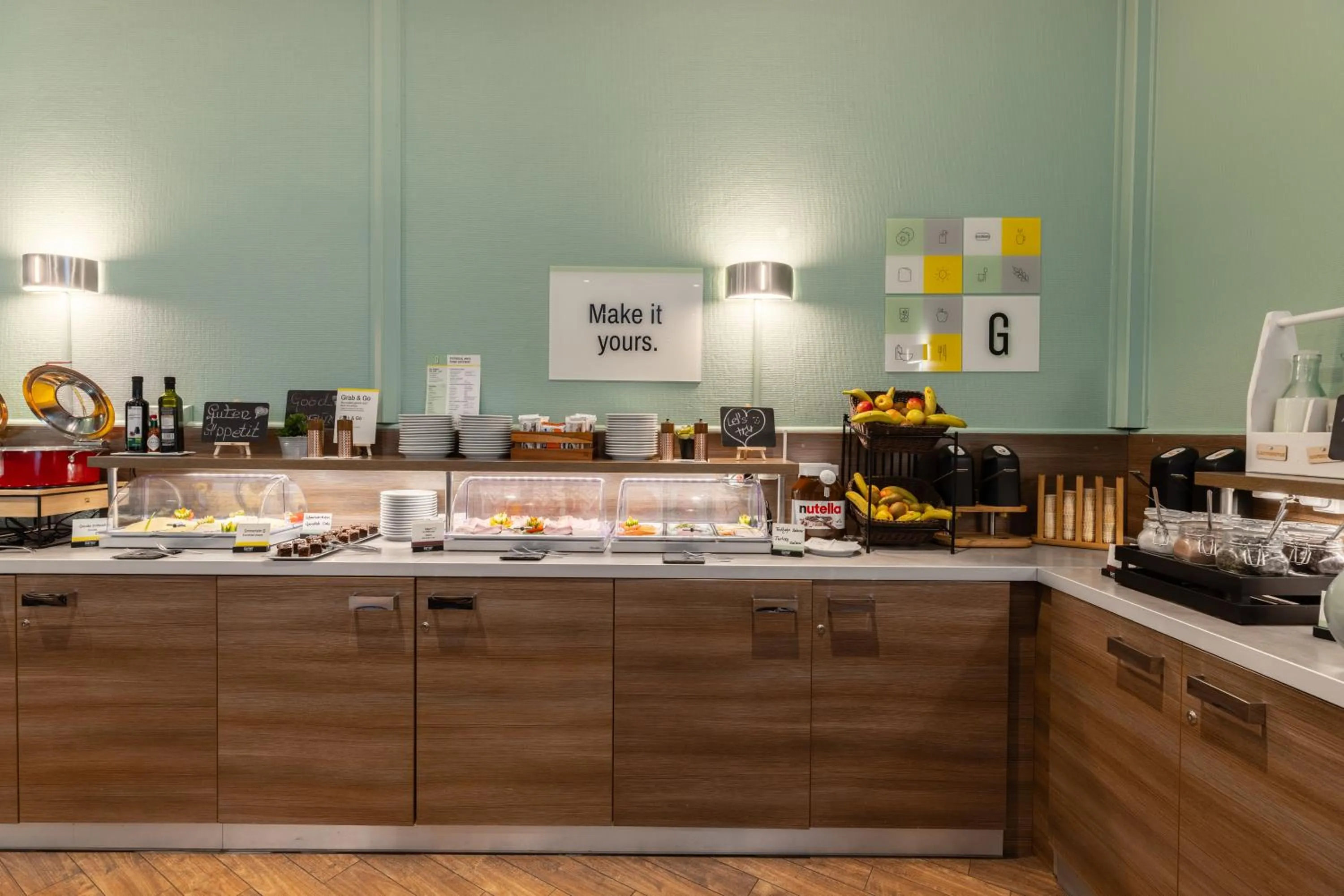 Buffet breakfast in Garner Hotel Dusseldorf - Main Station by IHG