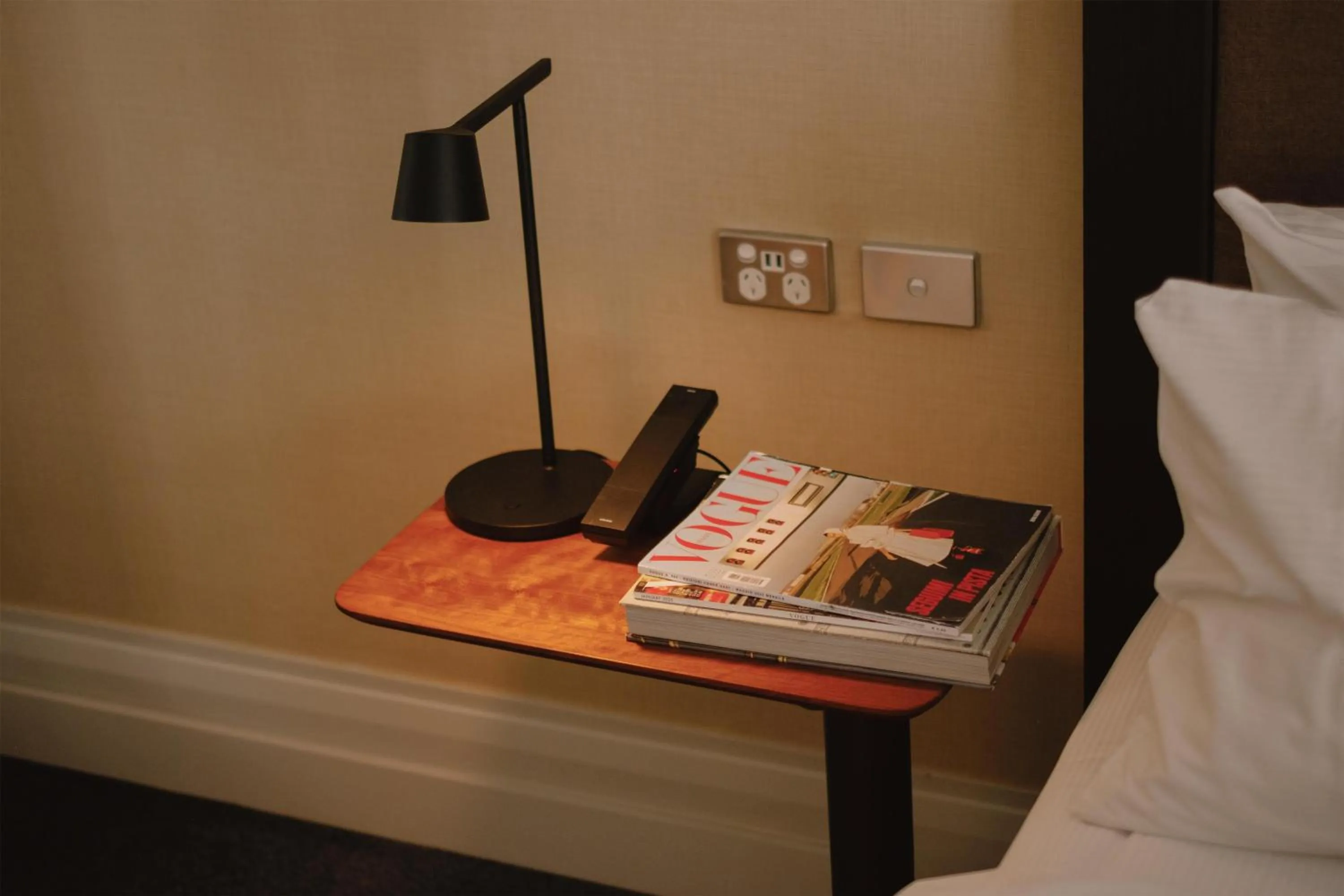 Bed in Parmelia Hilton Perth