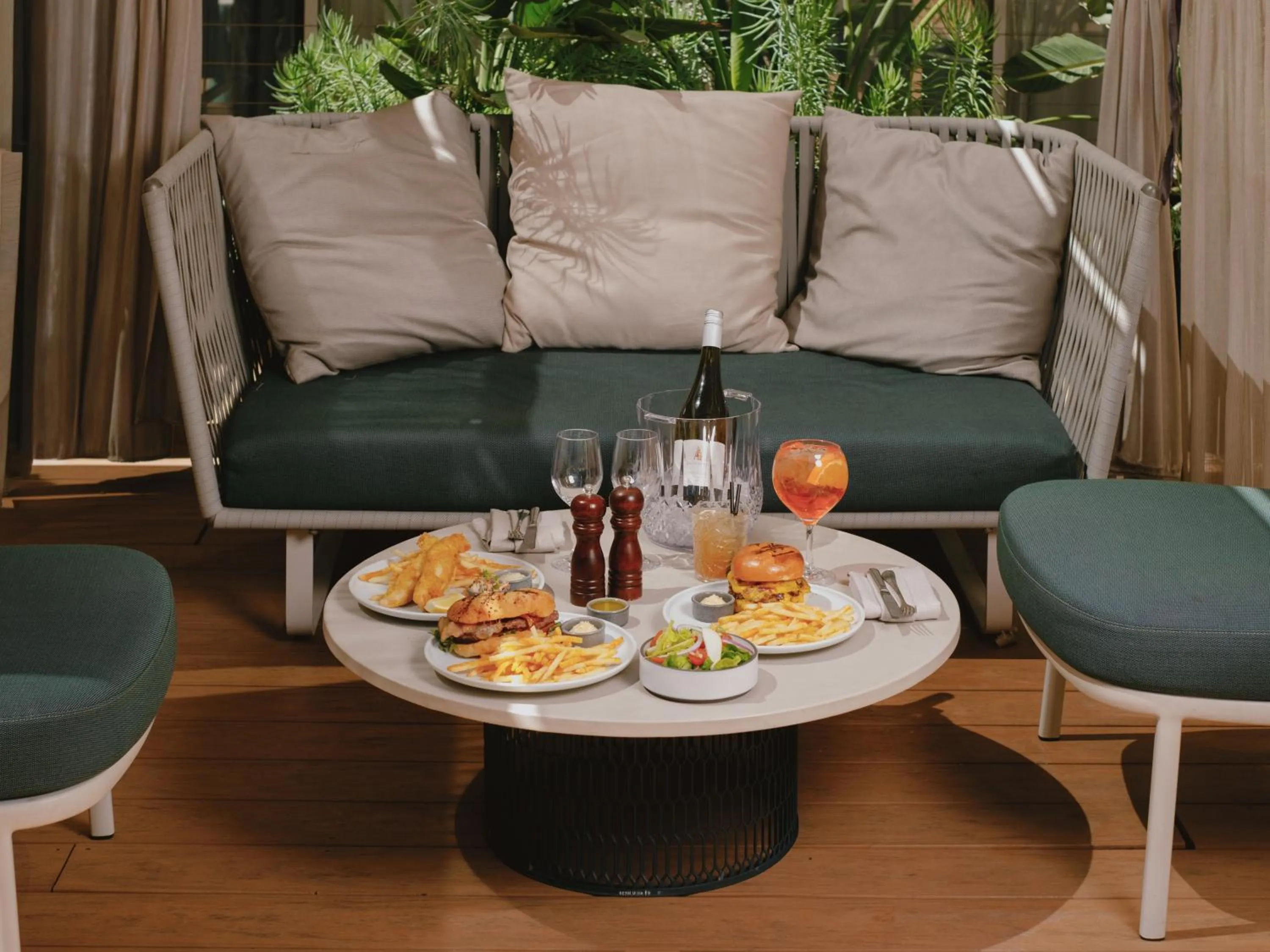 Pool view in Parmelia Hilton Perth