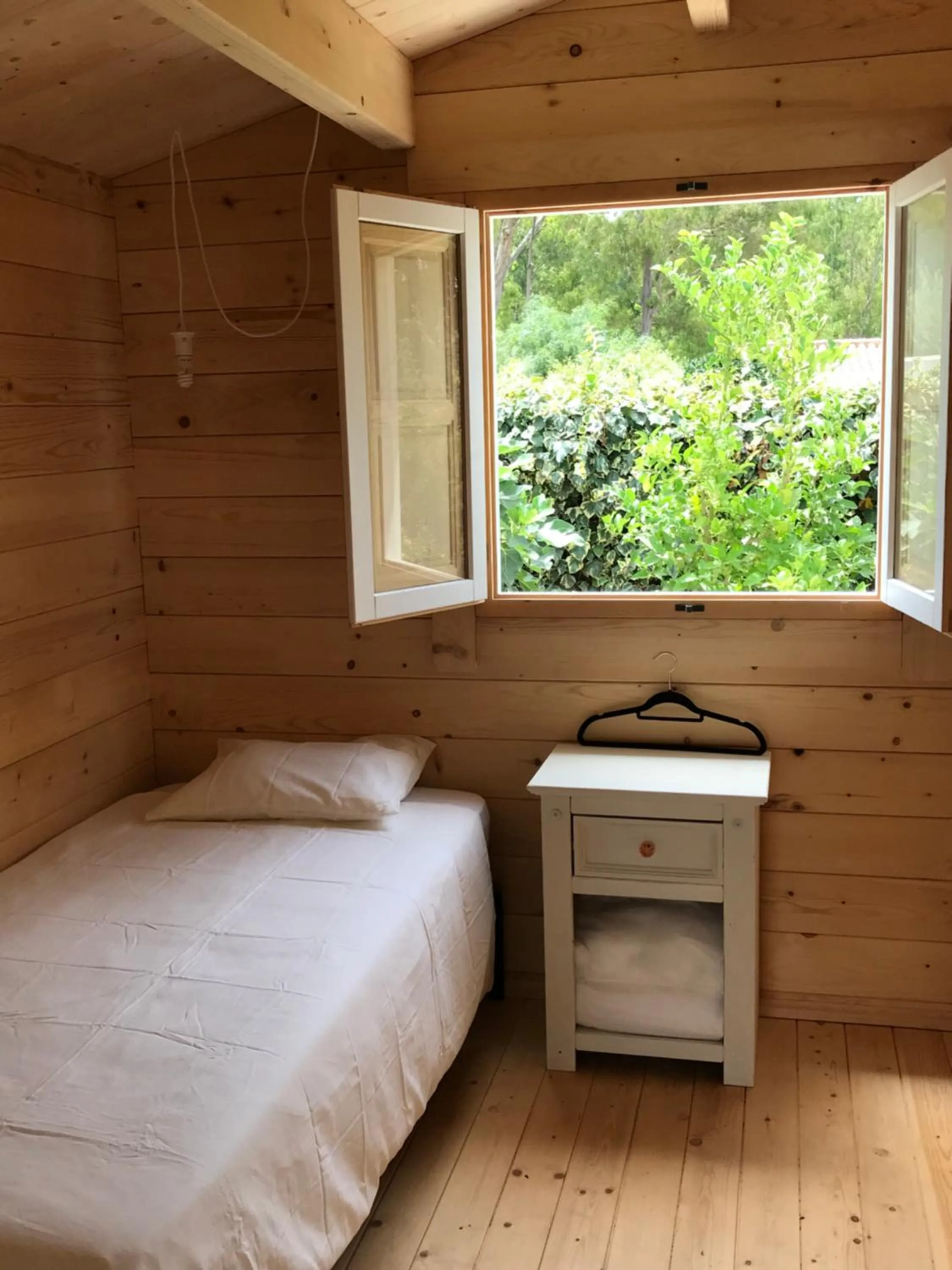 Bedroom in Casas de Maderas Wooden Cabin