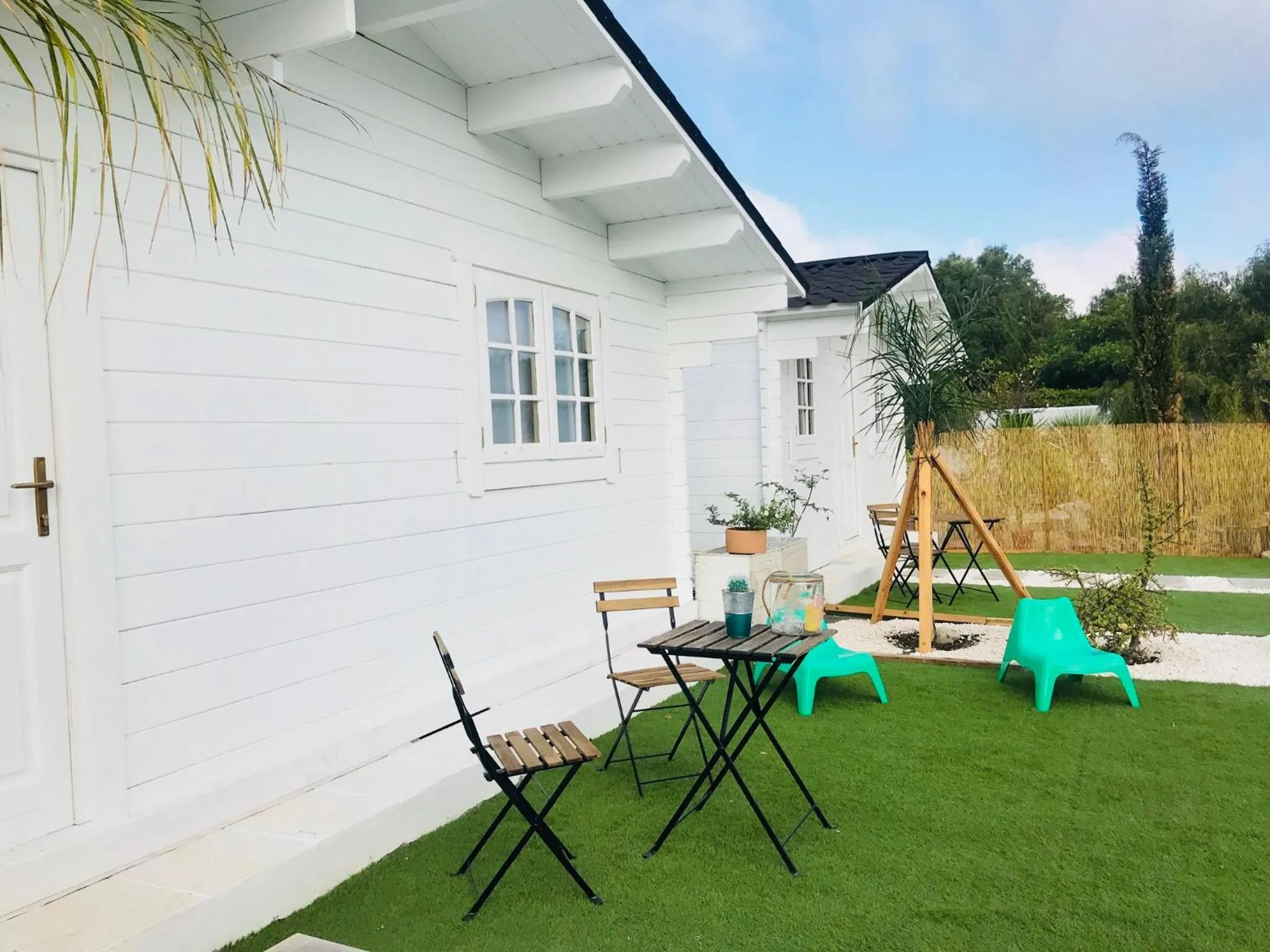 Balcony/Terrace in Casas de Maderas Wooden Cabin