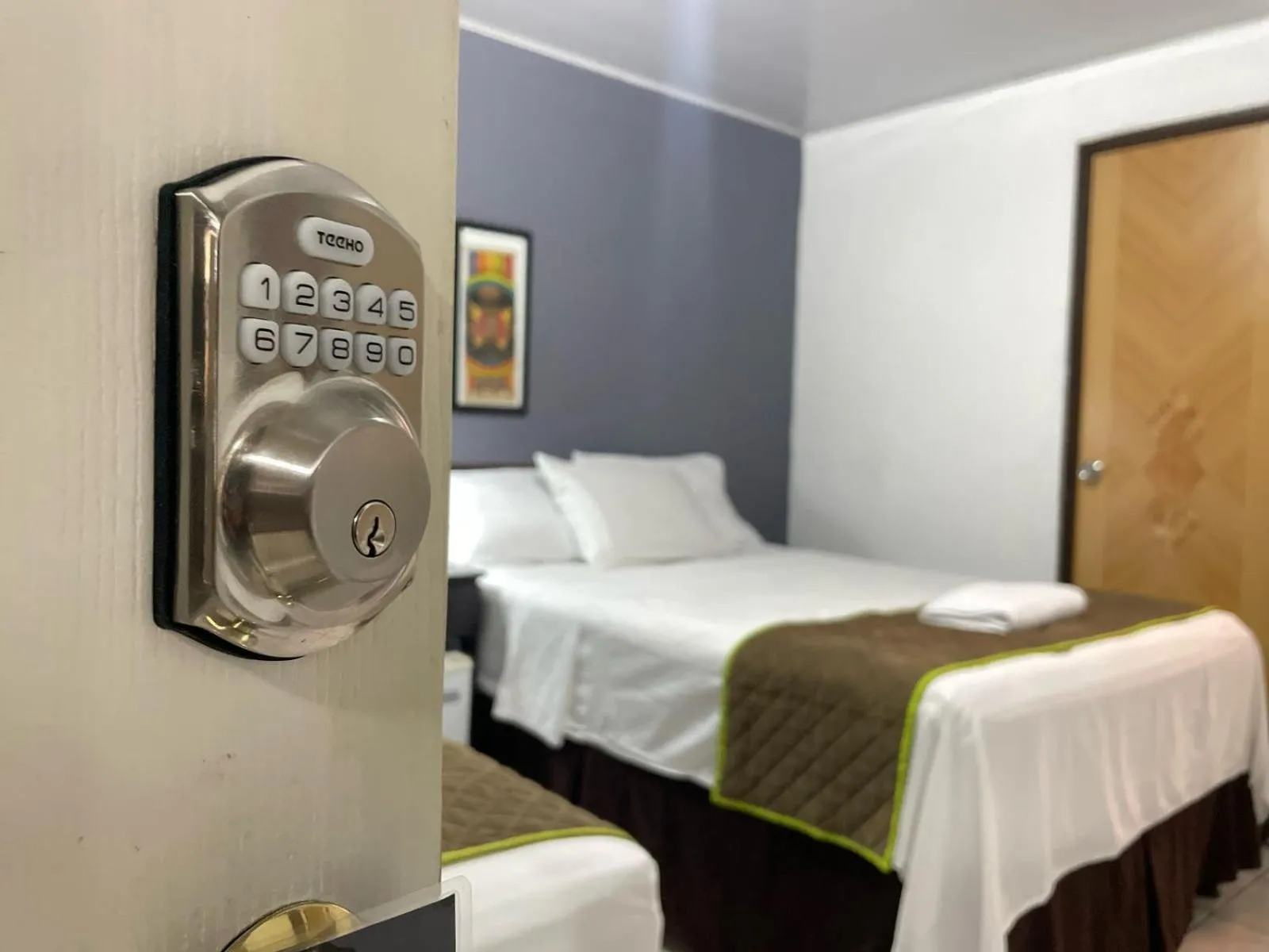 Bed in Hotel Tazumal House