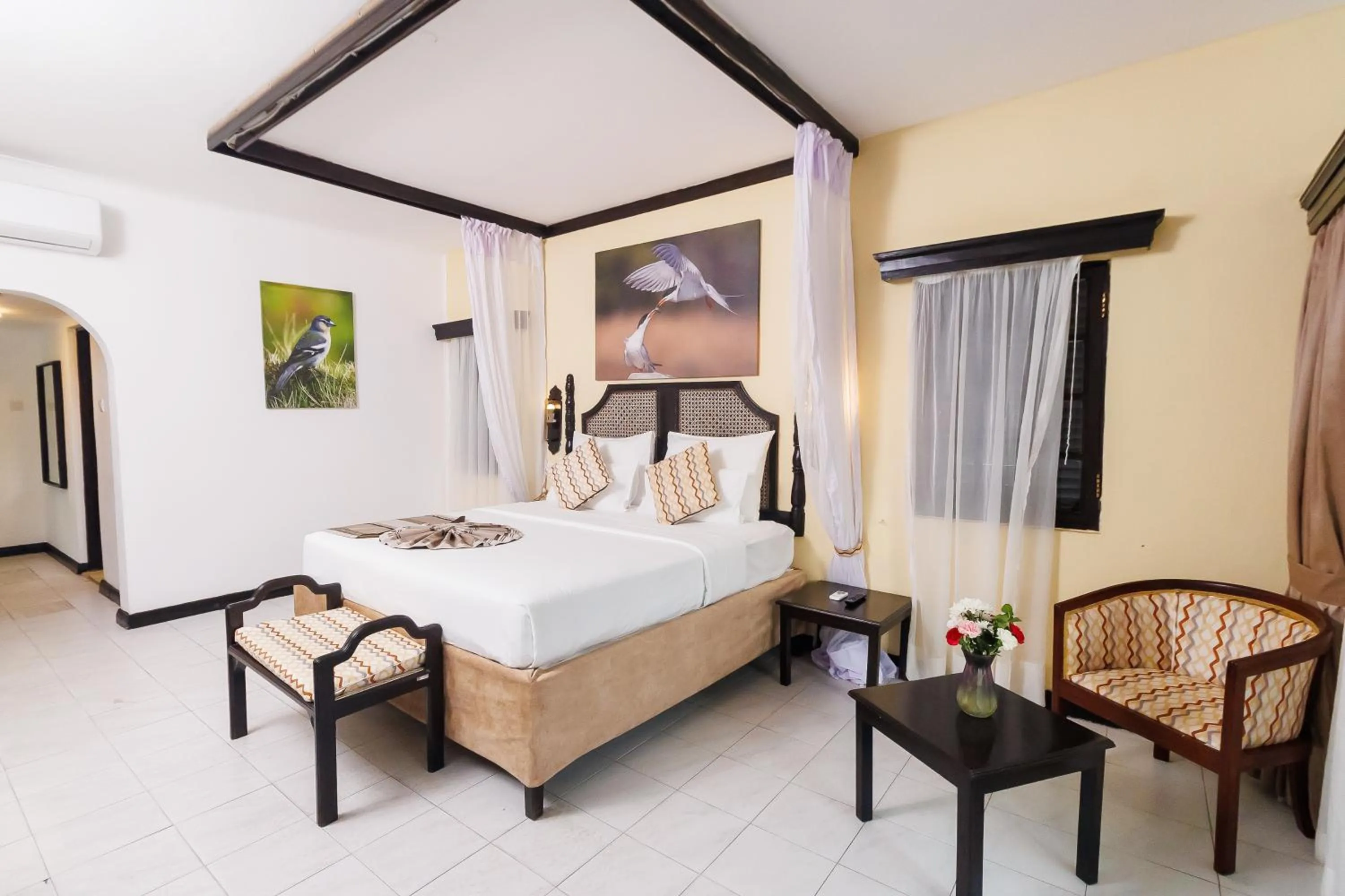 Bed in PrideInn Flamingo Beach Resort & Spa Mombasa