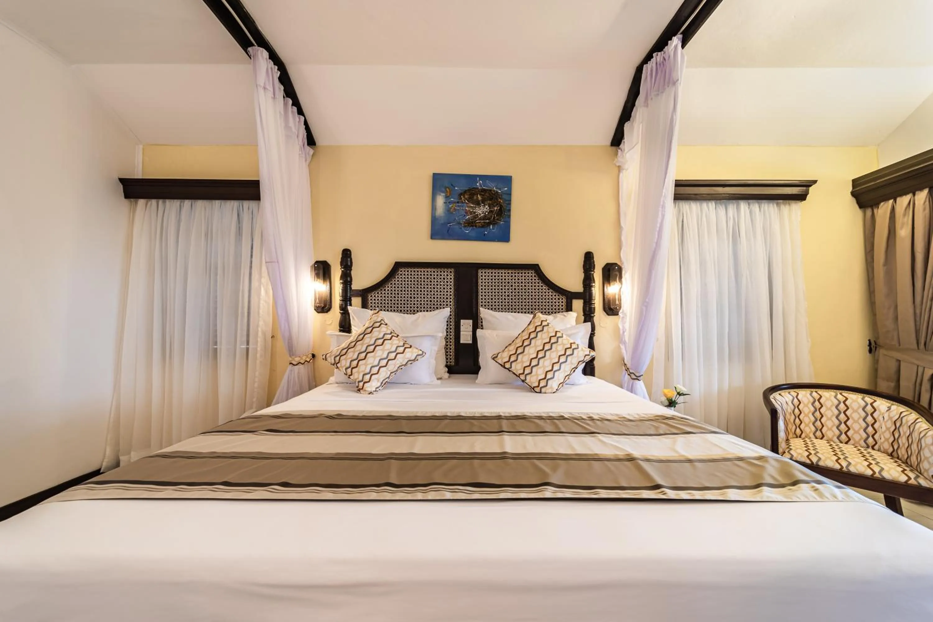 Bed in PrideInn Flamingo Beach Resort & Spa Mombasa