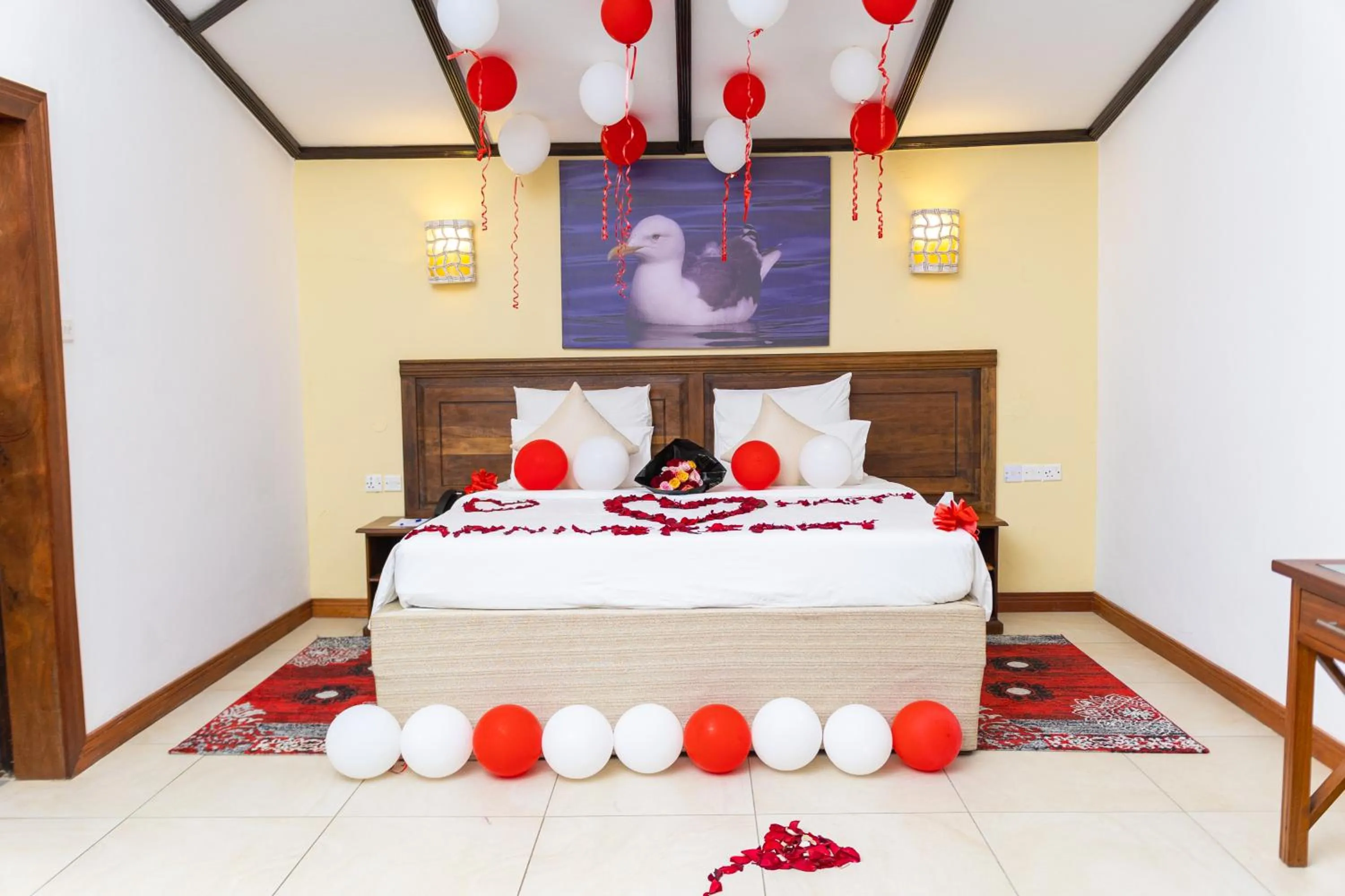 Bed in PrideInn Flamingo Beach Resort & Spa Mombasa