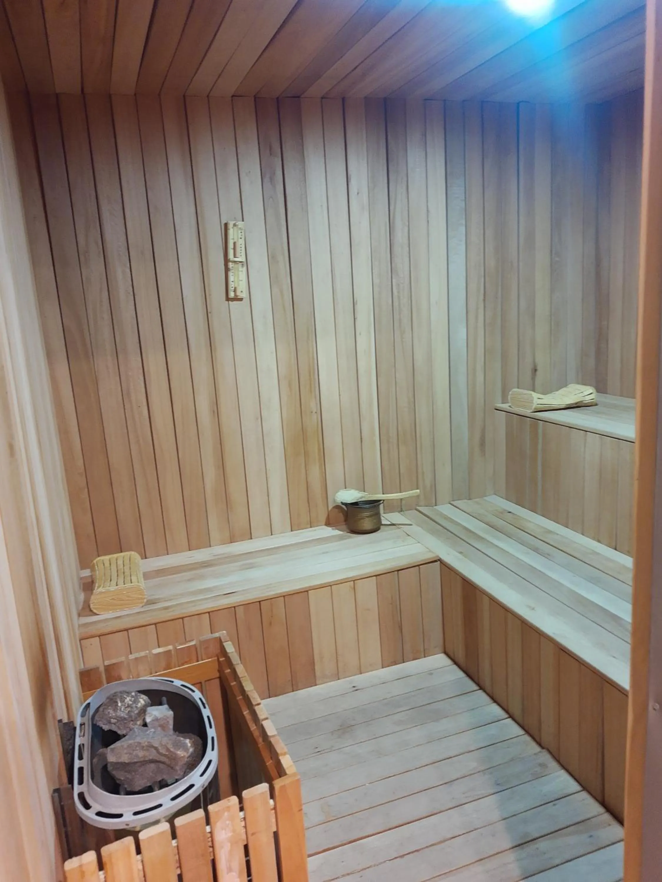 Sauna in Plaza Paradiso Petit Hotel