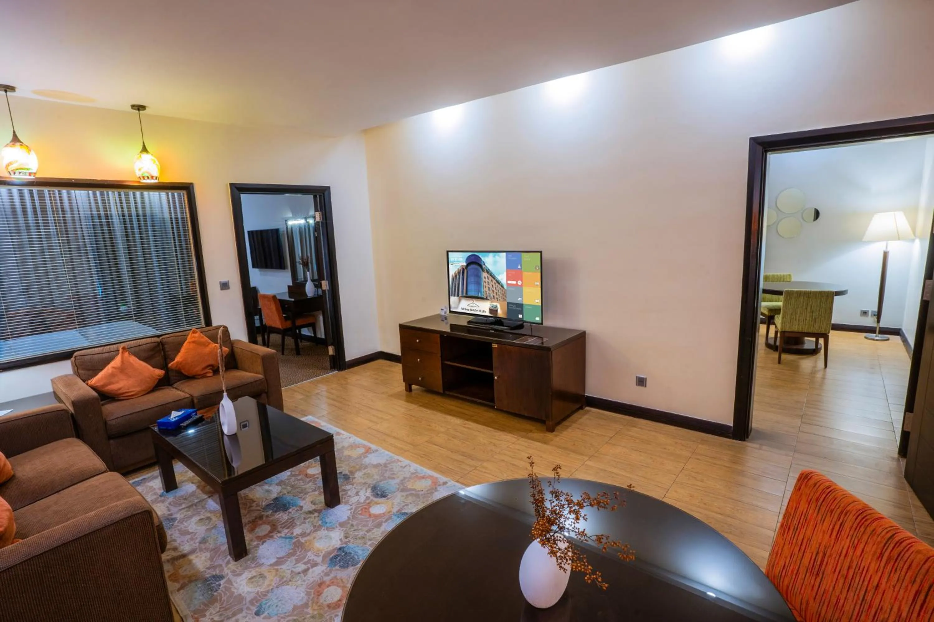 Seating area in Ayass Hotel