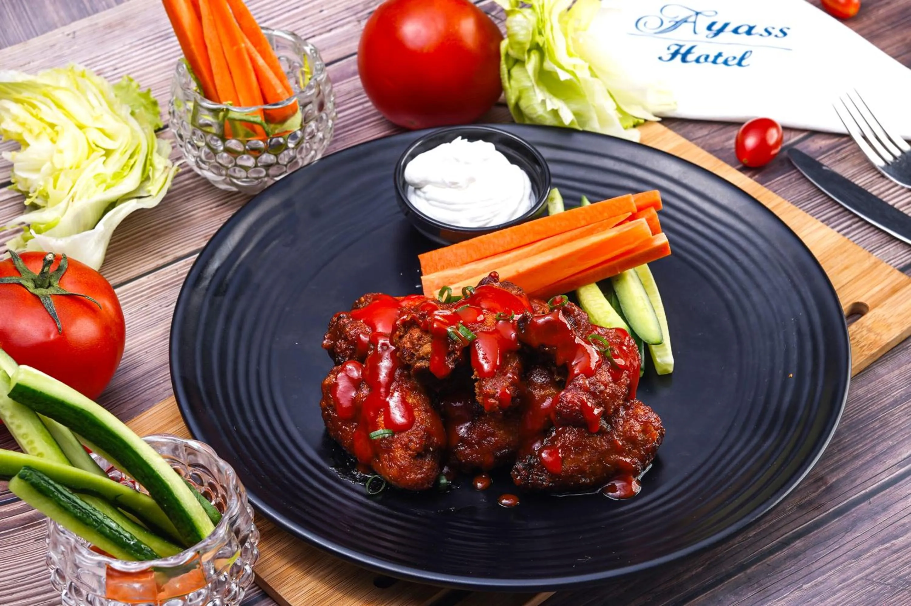 Restaurant/places to eat in Ayass Hotel