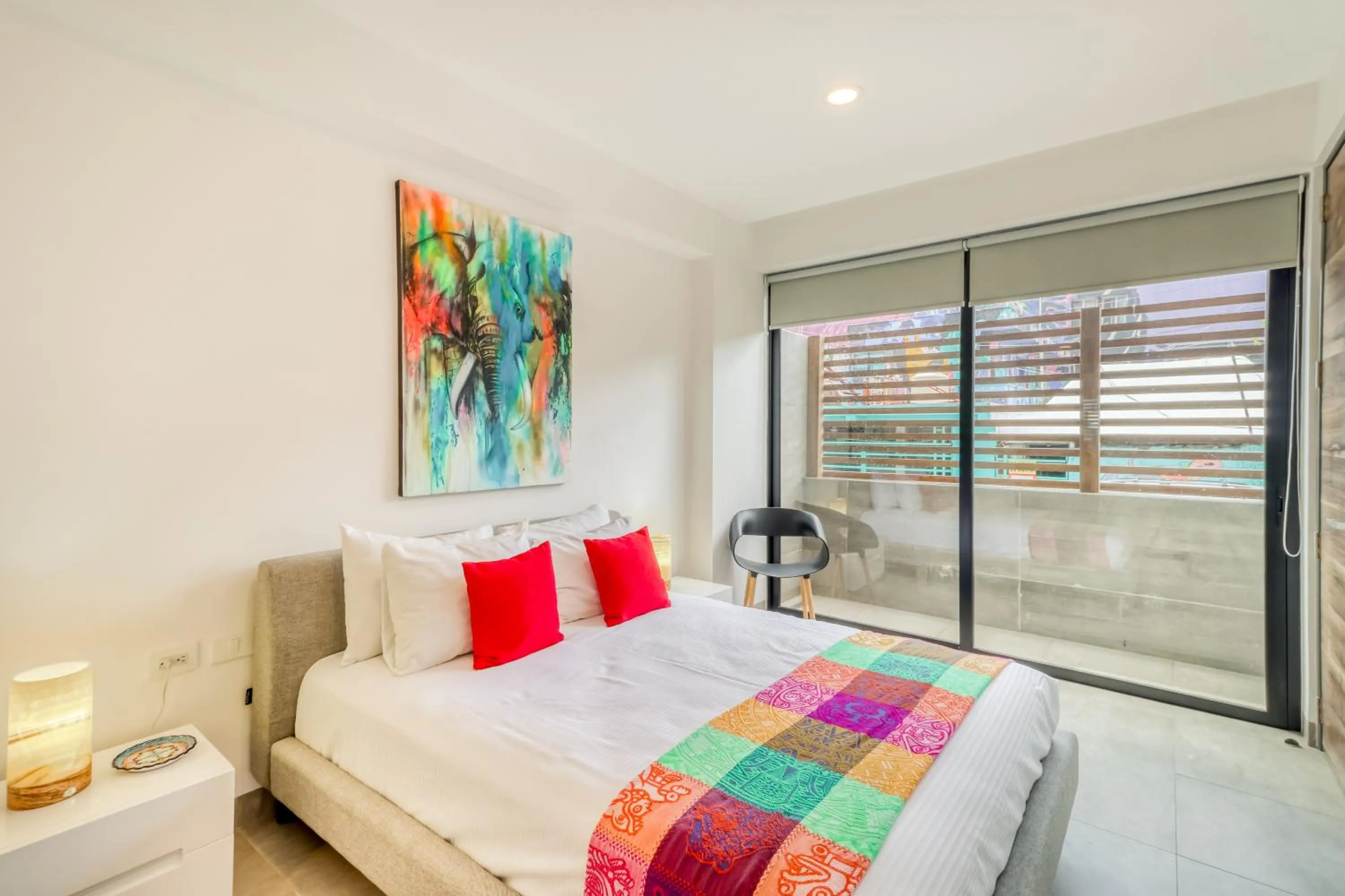 Bed in Icono Playa Condos, B307