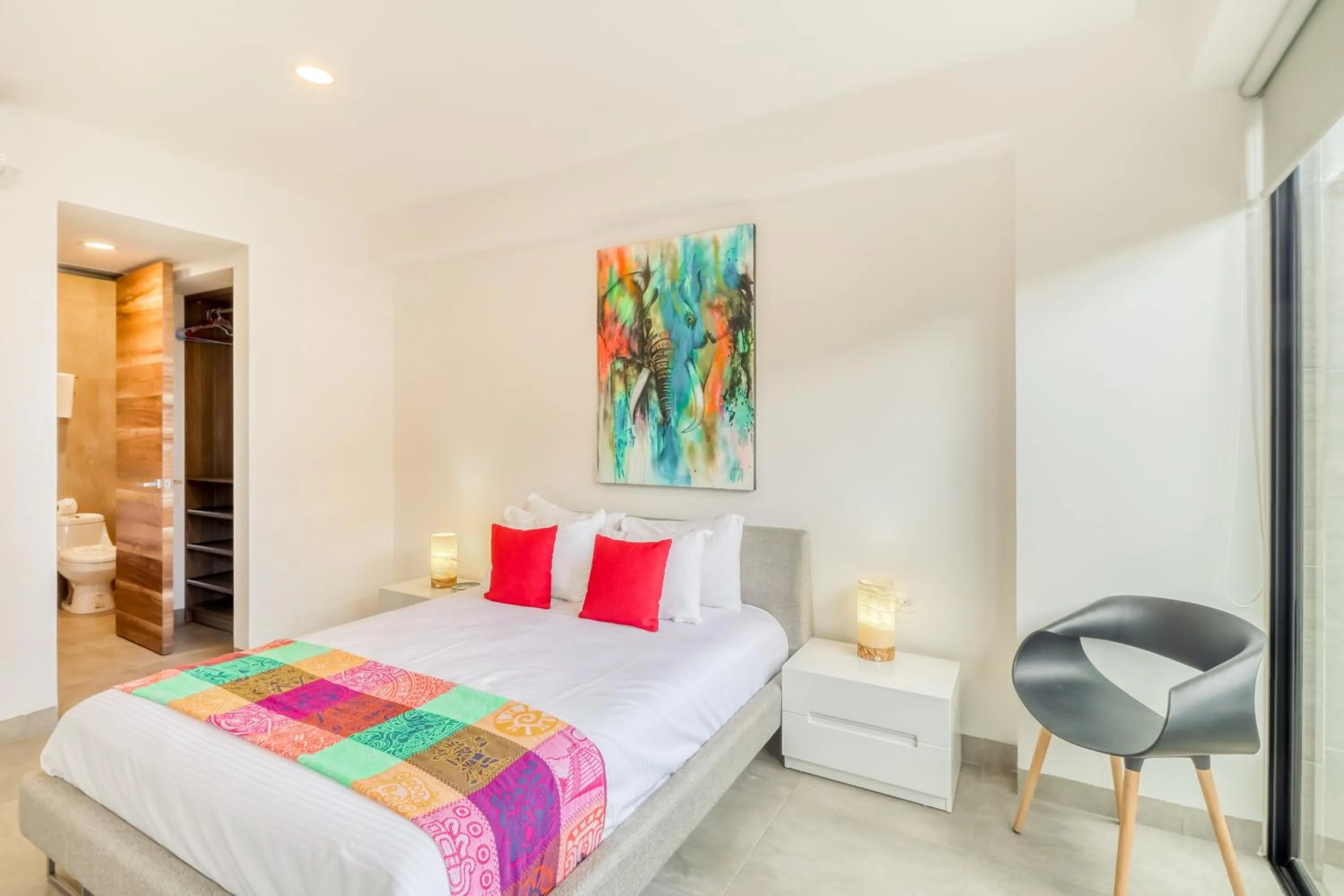 Bed in Icono Playa Condos, B307