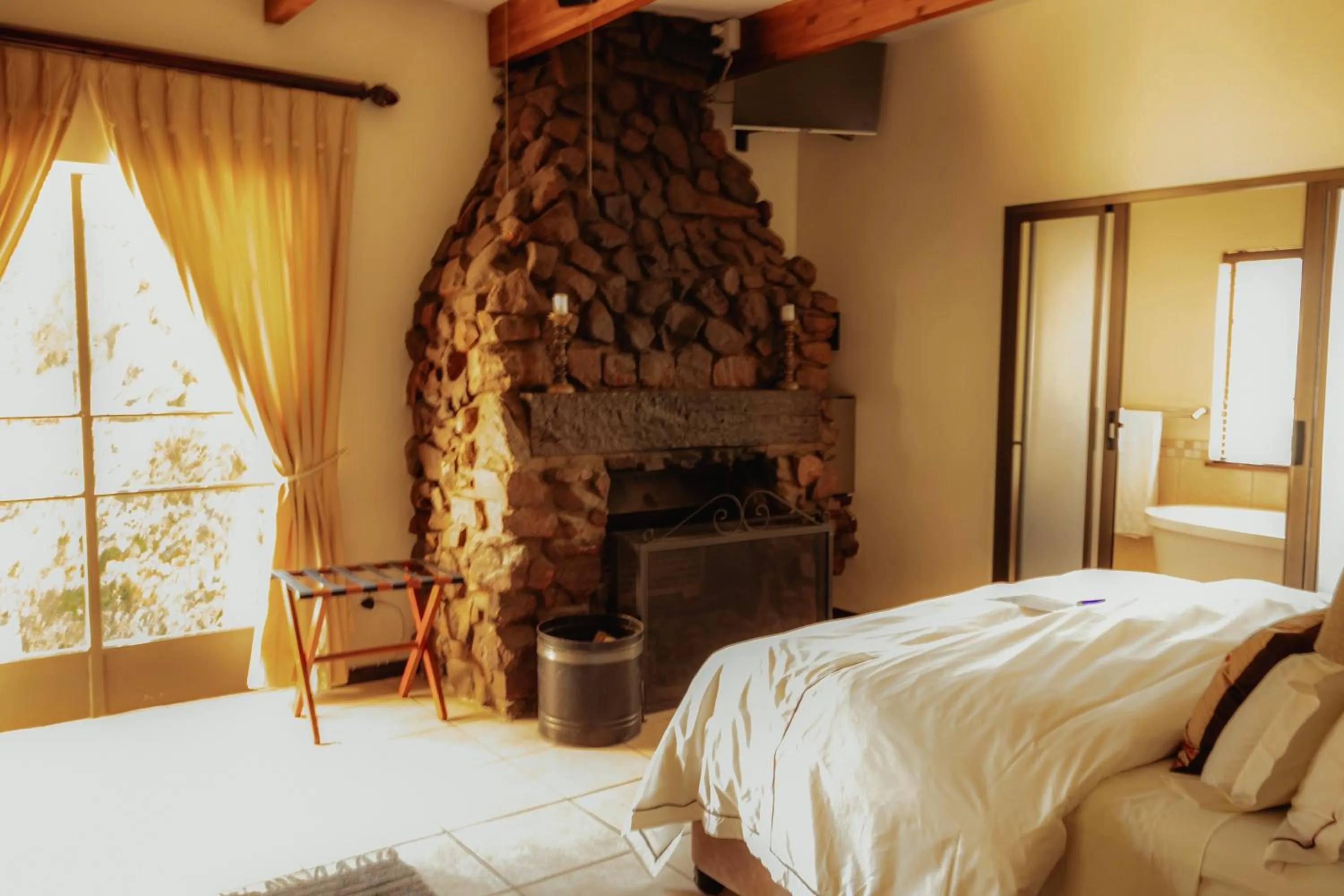 Bed in Blue Hills Lodge