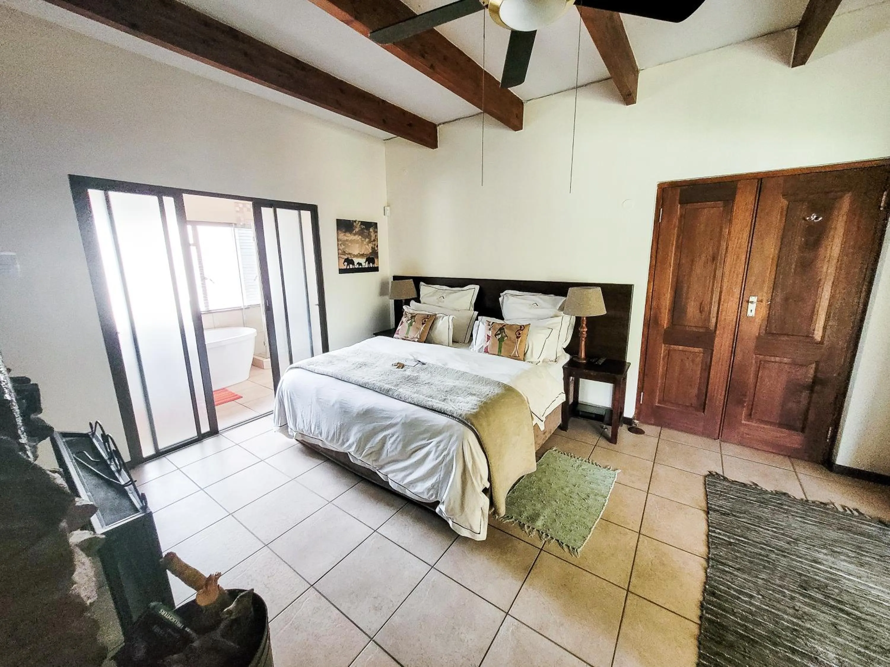 Bed in Blue Hills Lodge