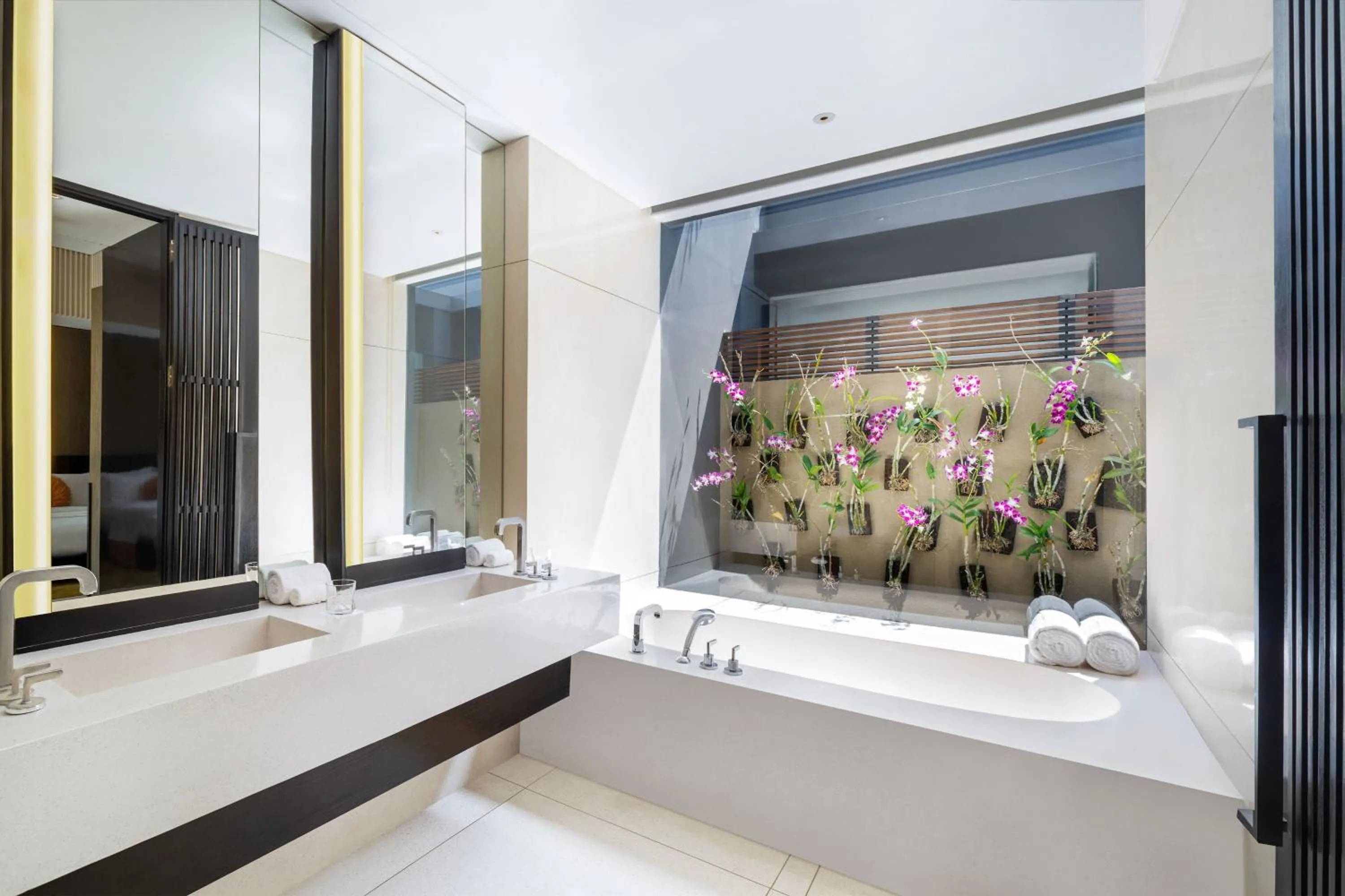 Bathroom, Bed in W Bali - Seminyak