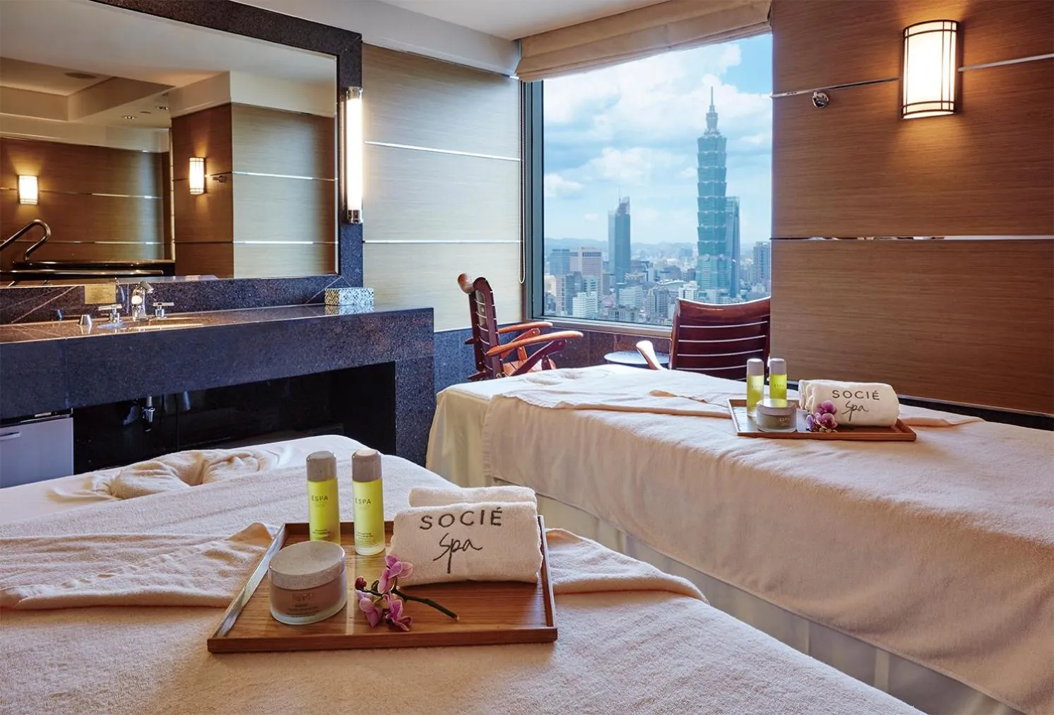 Spa and wellness centre/facilities, Bed in Shangri-La Far Eastern, Taipei