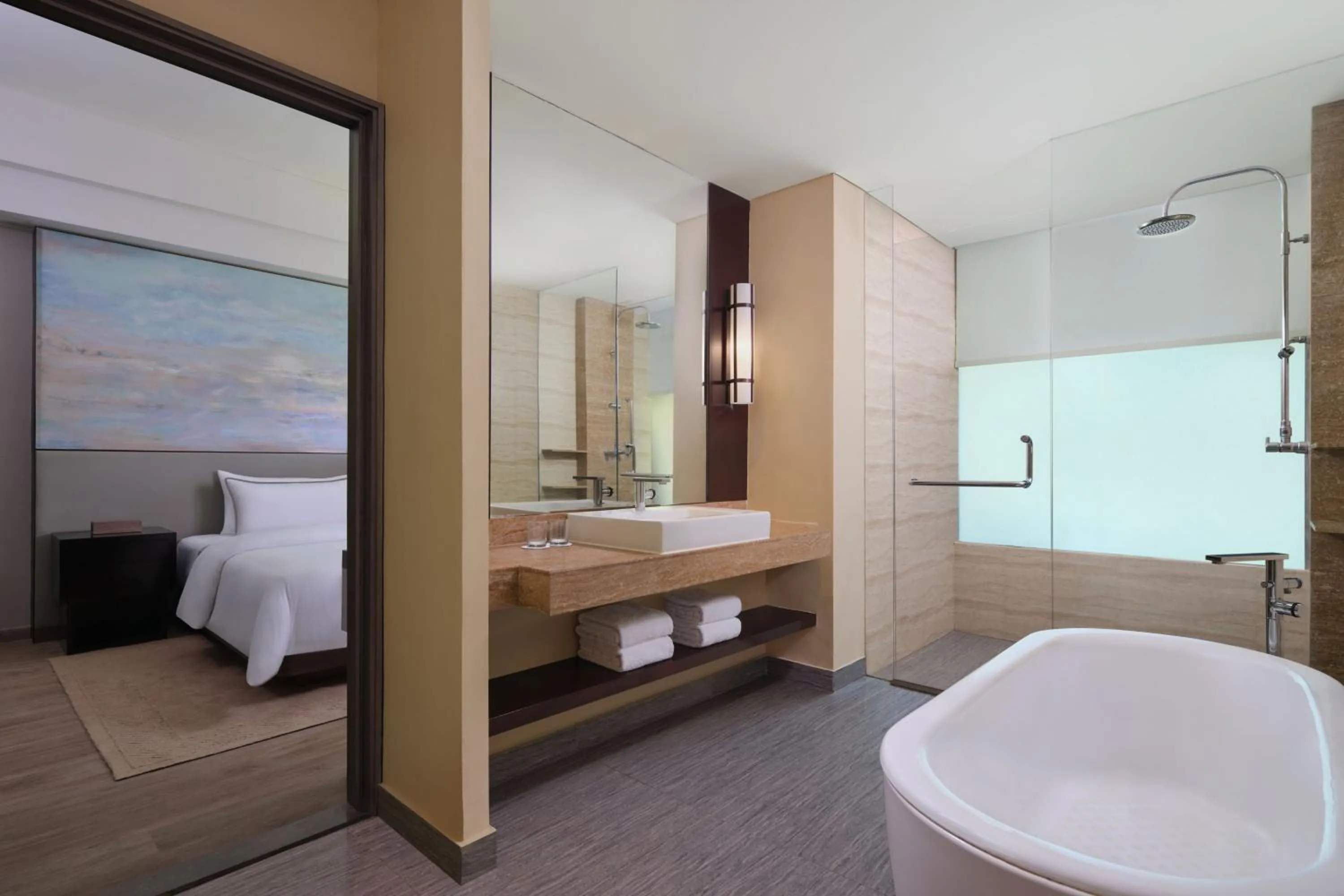 Bathroom, Bed in The Westin Resort Nusa Dua, Bali