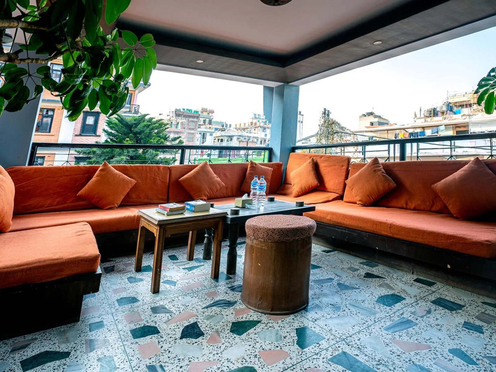 Patio in Hotel Ganesh Himal