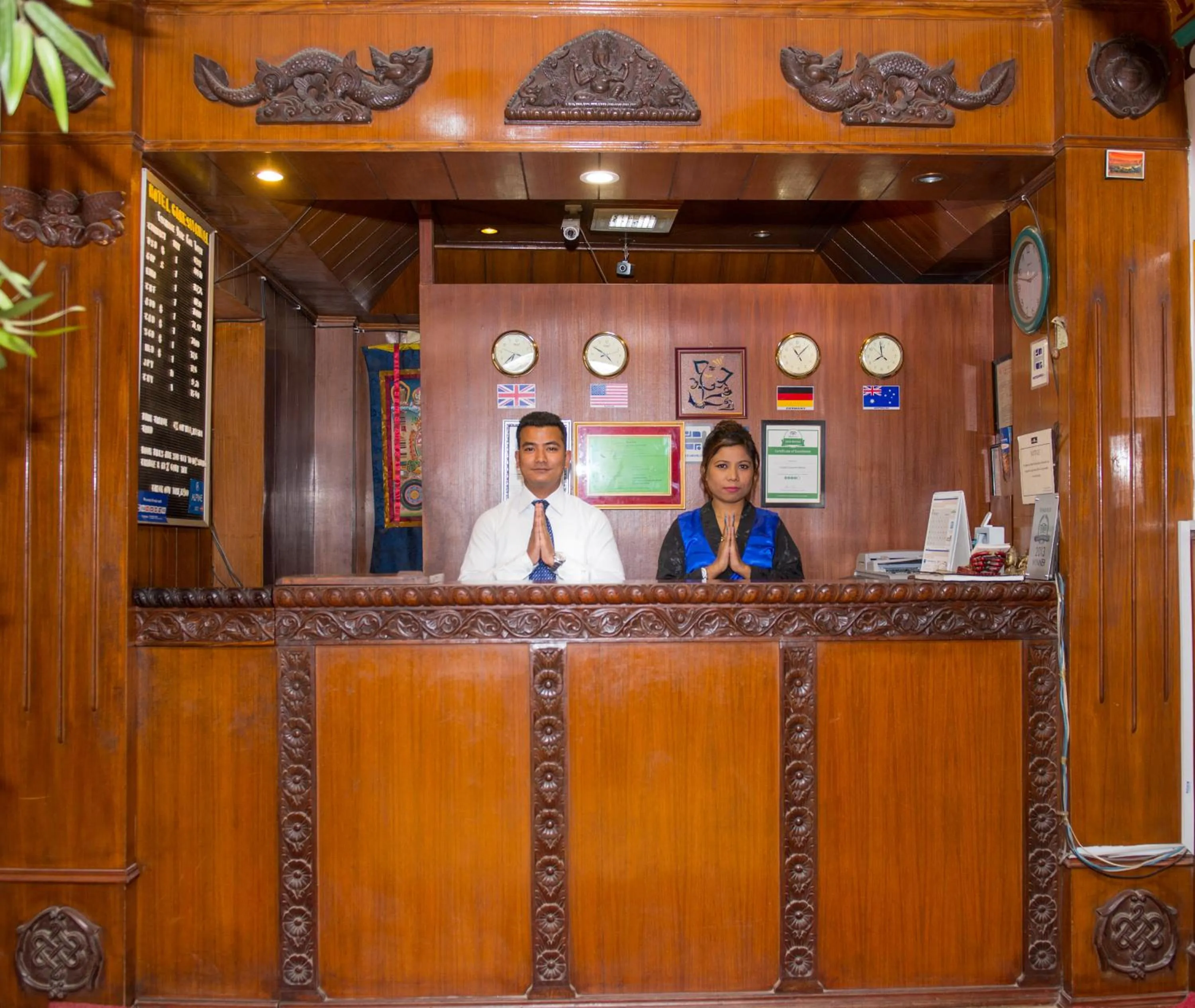 Lobby or reception in Hotel Ganesh Himal
