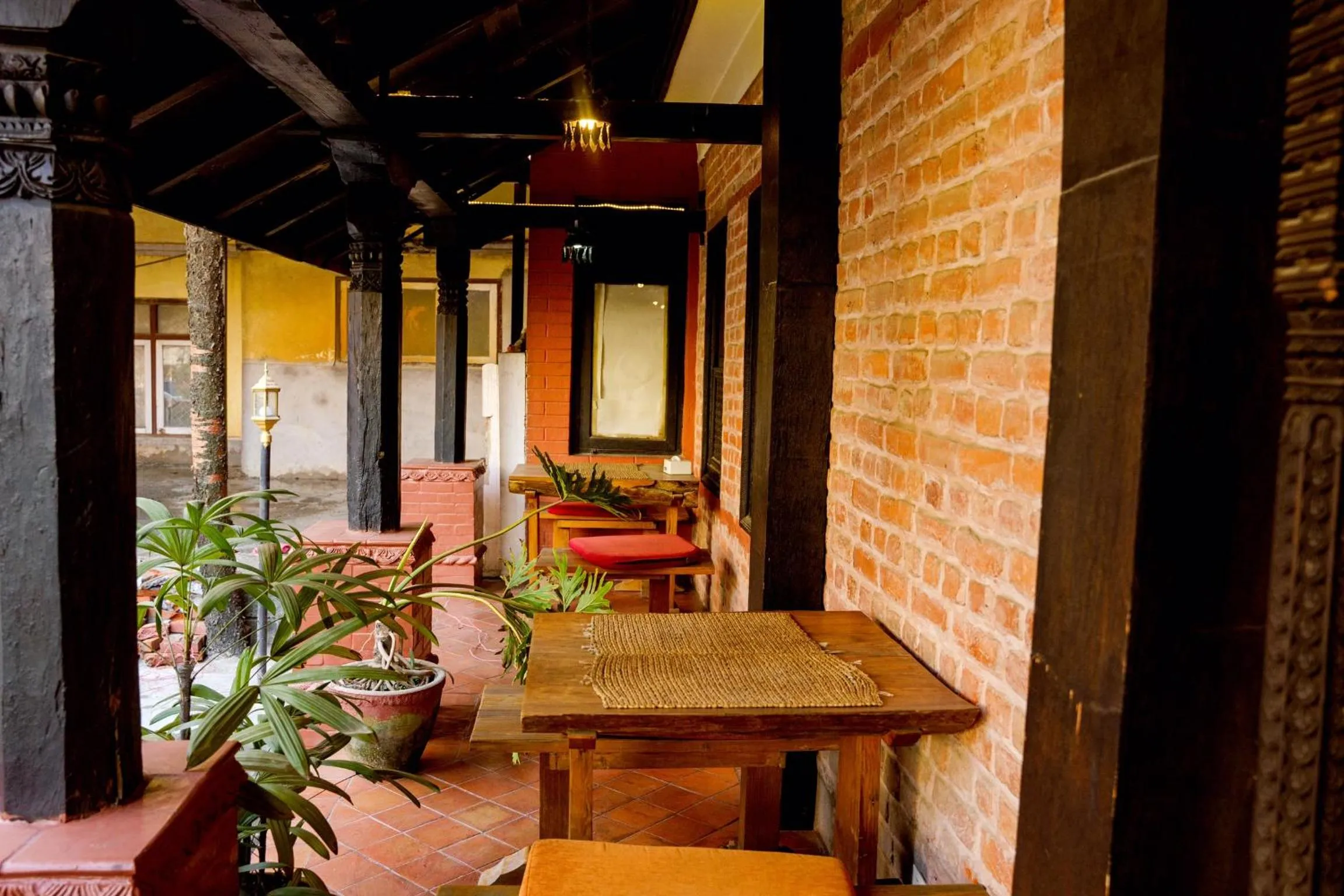 Seating area in Hotel Ganesh Himal