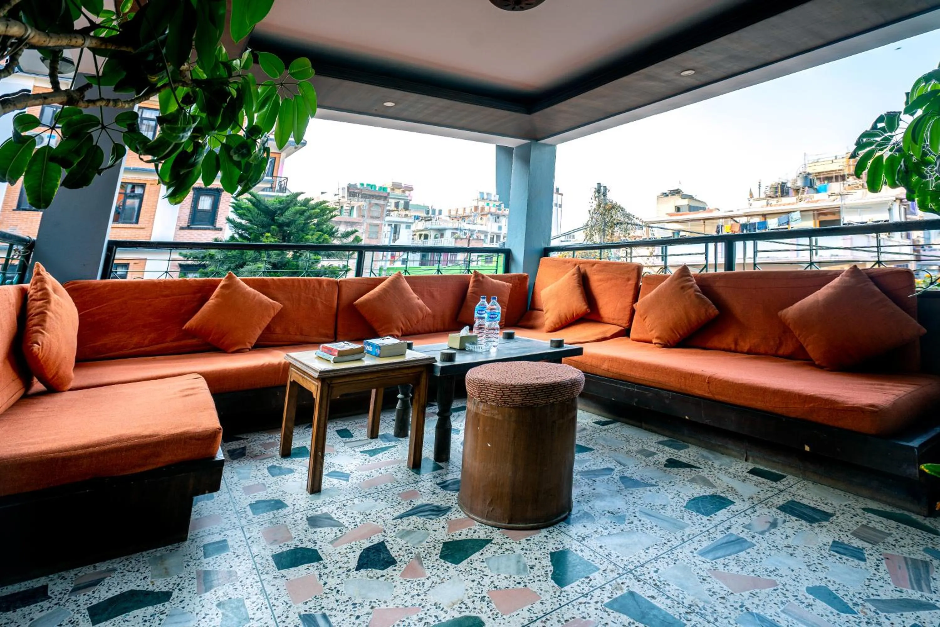 Patio in Hotel Ganesh Himal