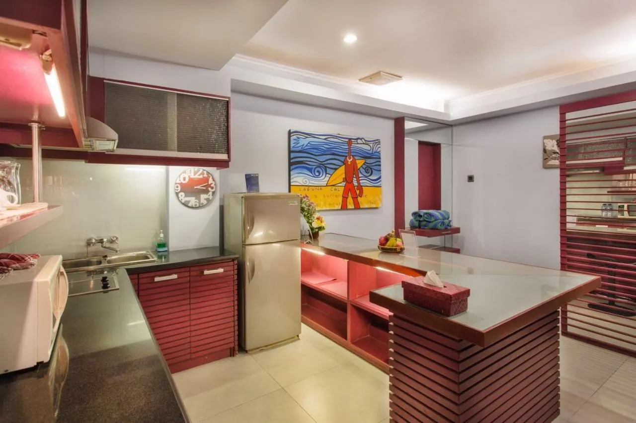 Kitchen or kitchenette in Sejuk Suites