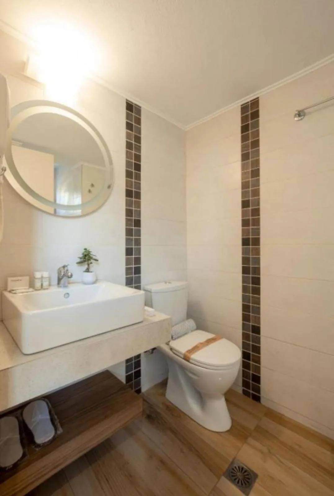 Bathroom in Dimitra Hotel & Apartments by Omilos Hotels