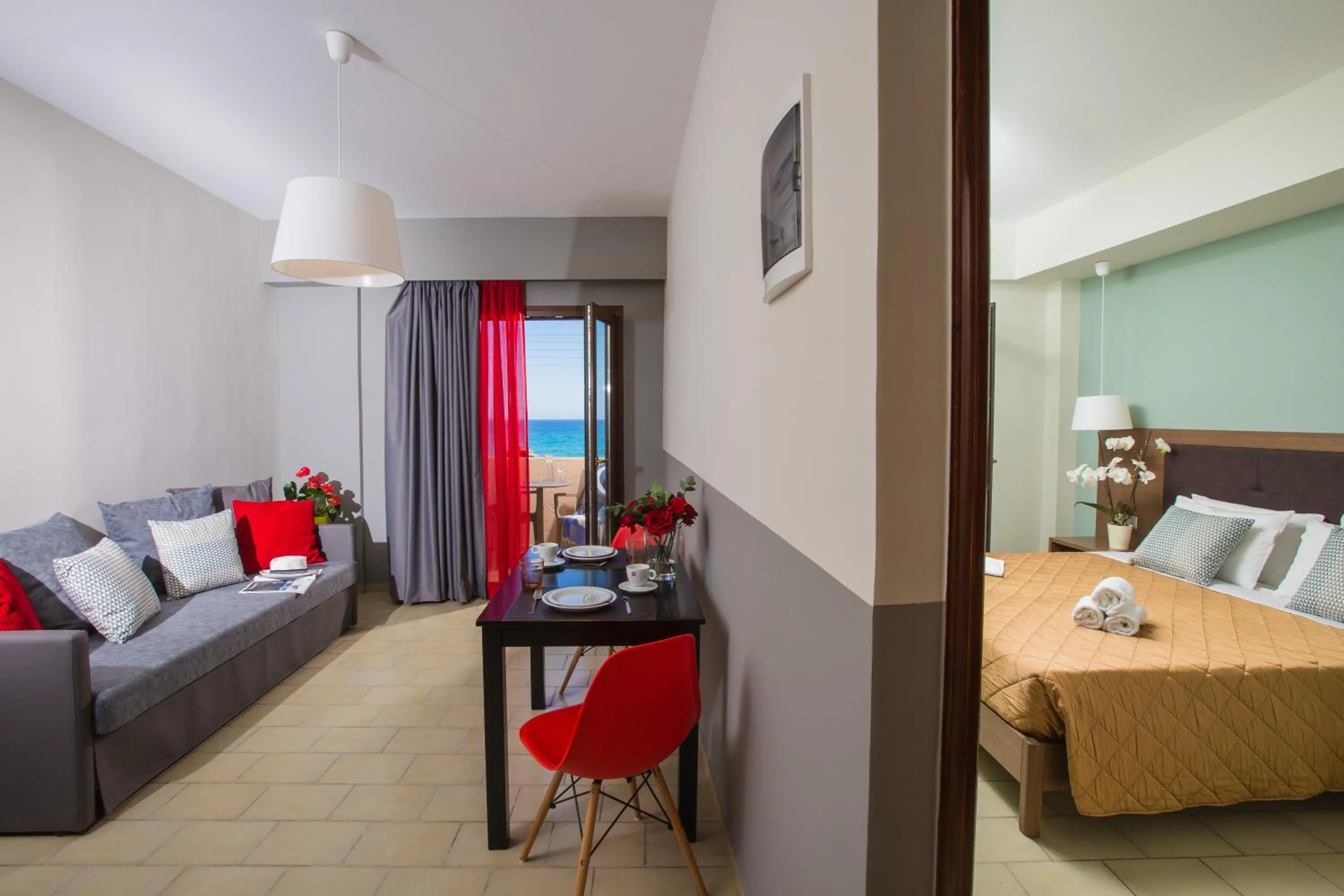 Photo of the whole room, Bed in Dimitra Hotel & Apartments by Omilos Hotels