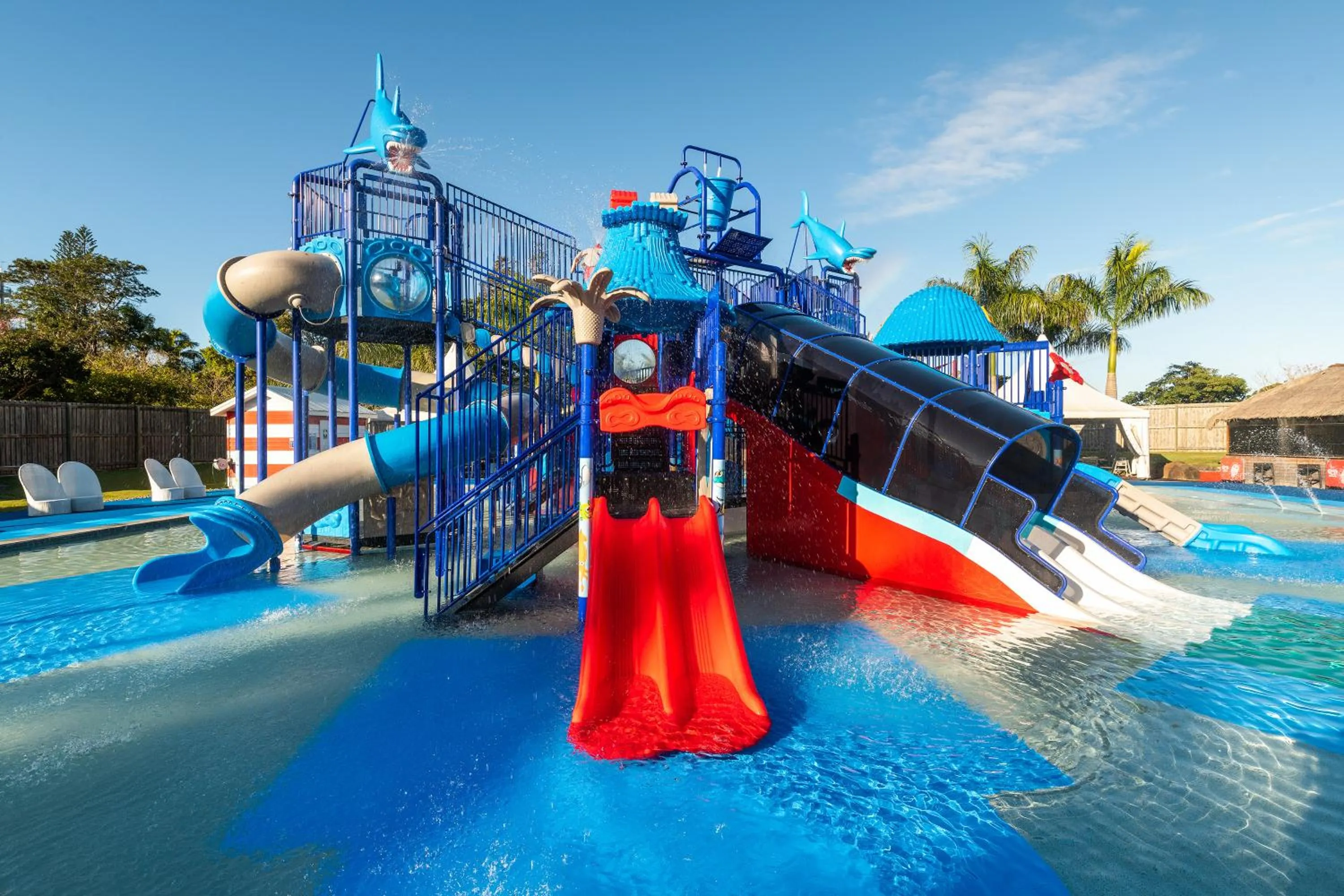 Aqua park in Oaks Sunshine Coast Oasis Resort