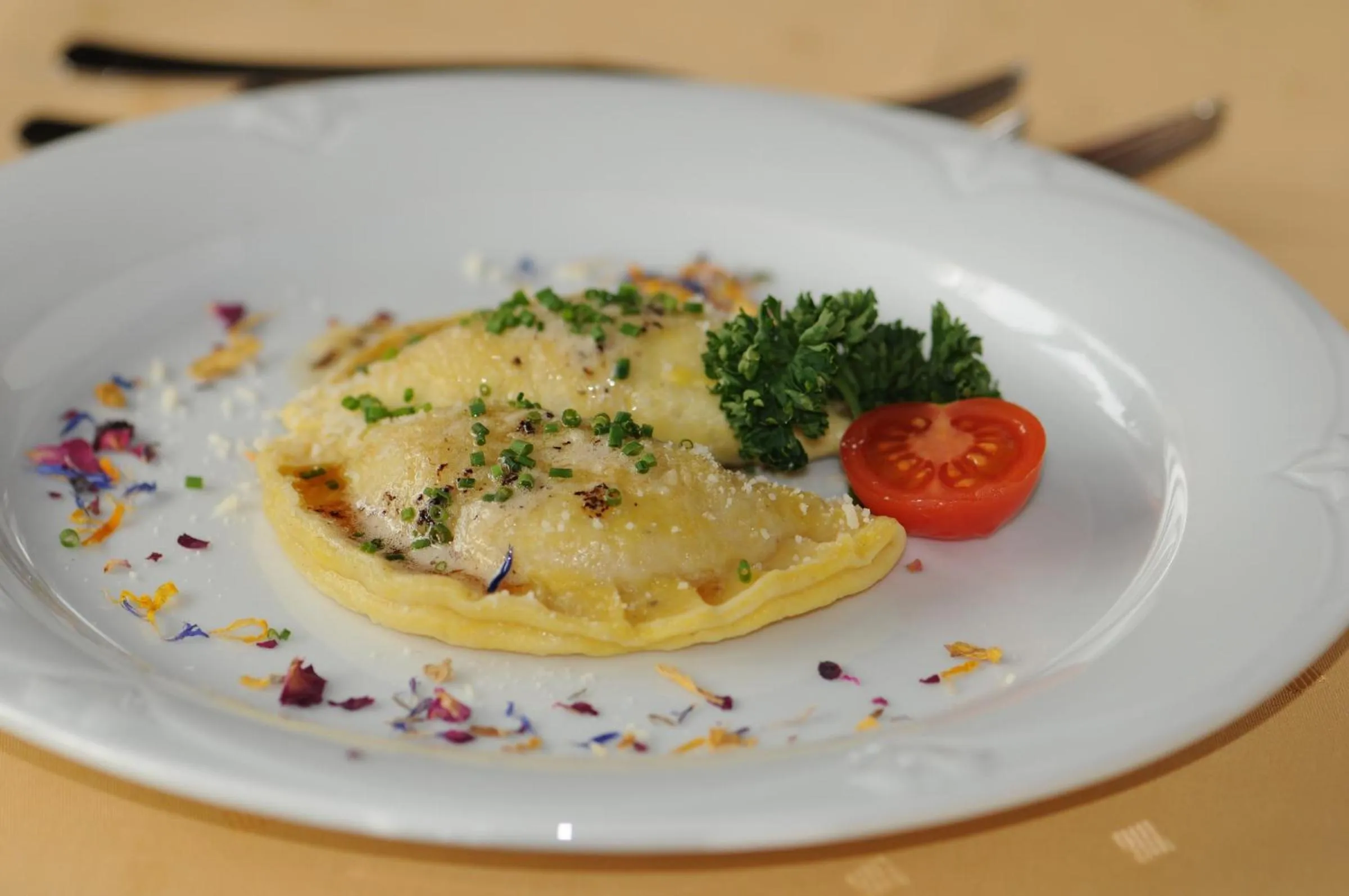 Food close-up in Naturhotel Haller