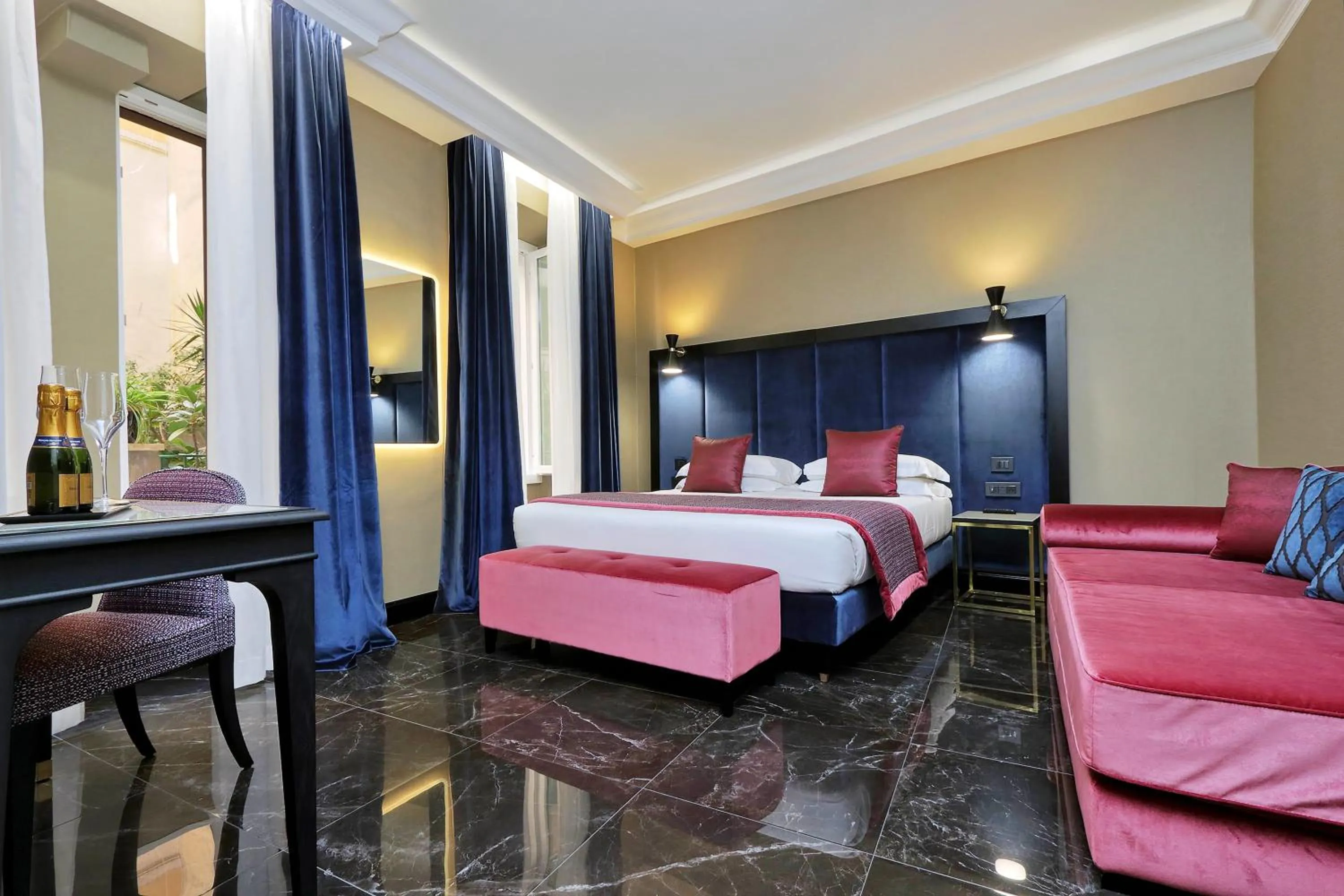 Bed in BQ House Colosseo Luxury Rooms