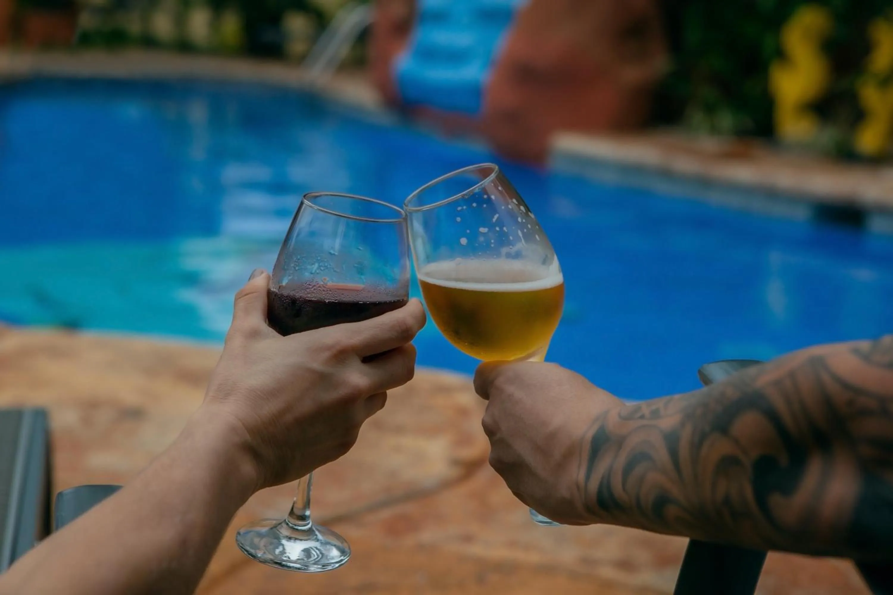 Swimming pool in Bungalows Ballena
