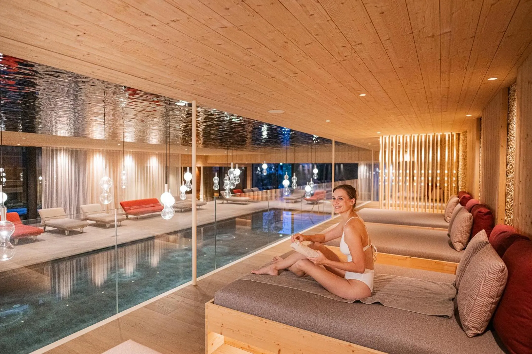 Pool view in Hotel Anewandter