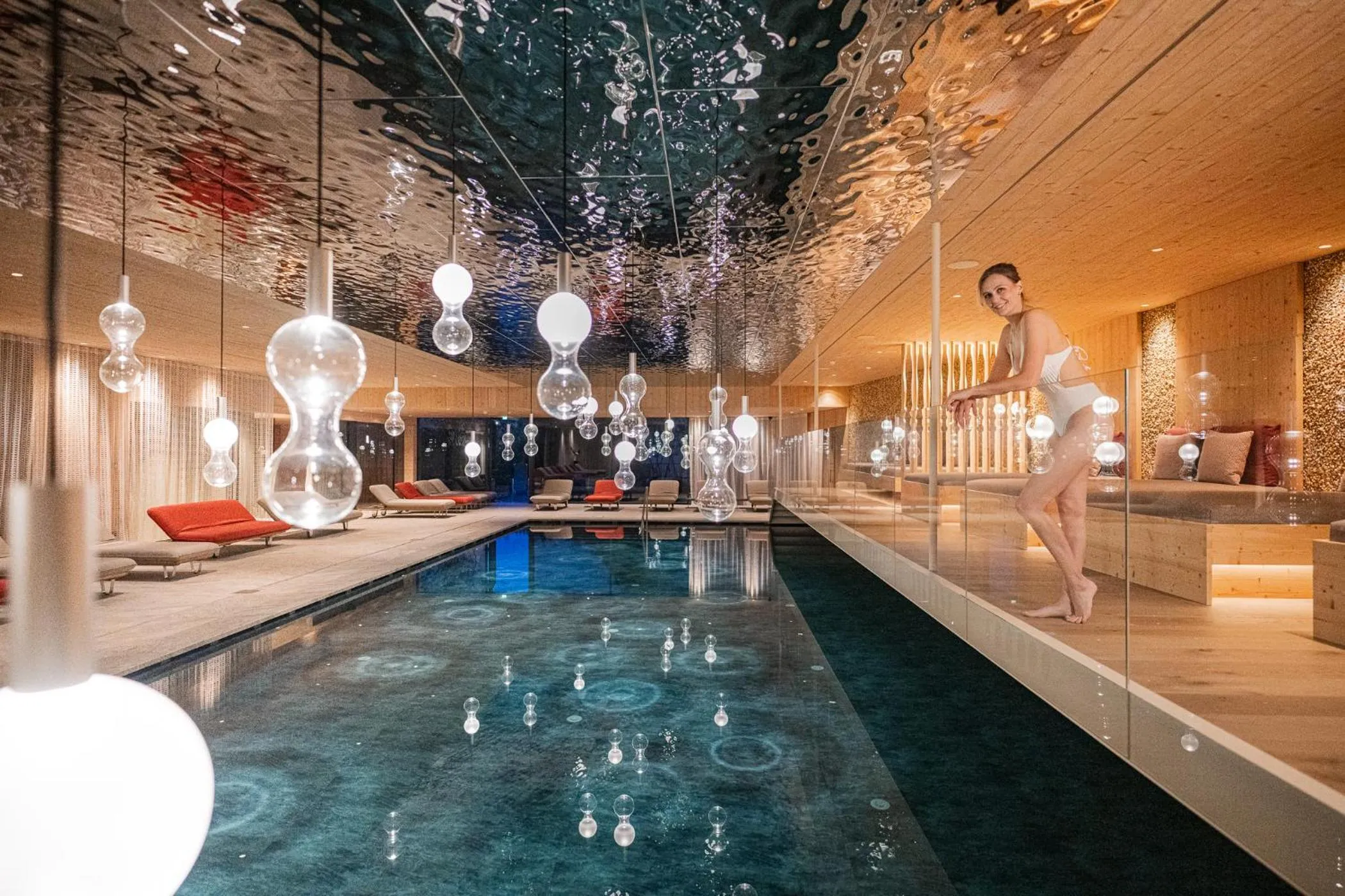 Pool view in Hotel Anewandter