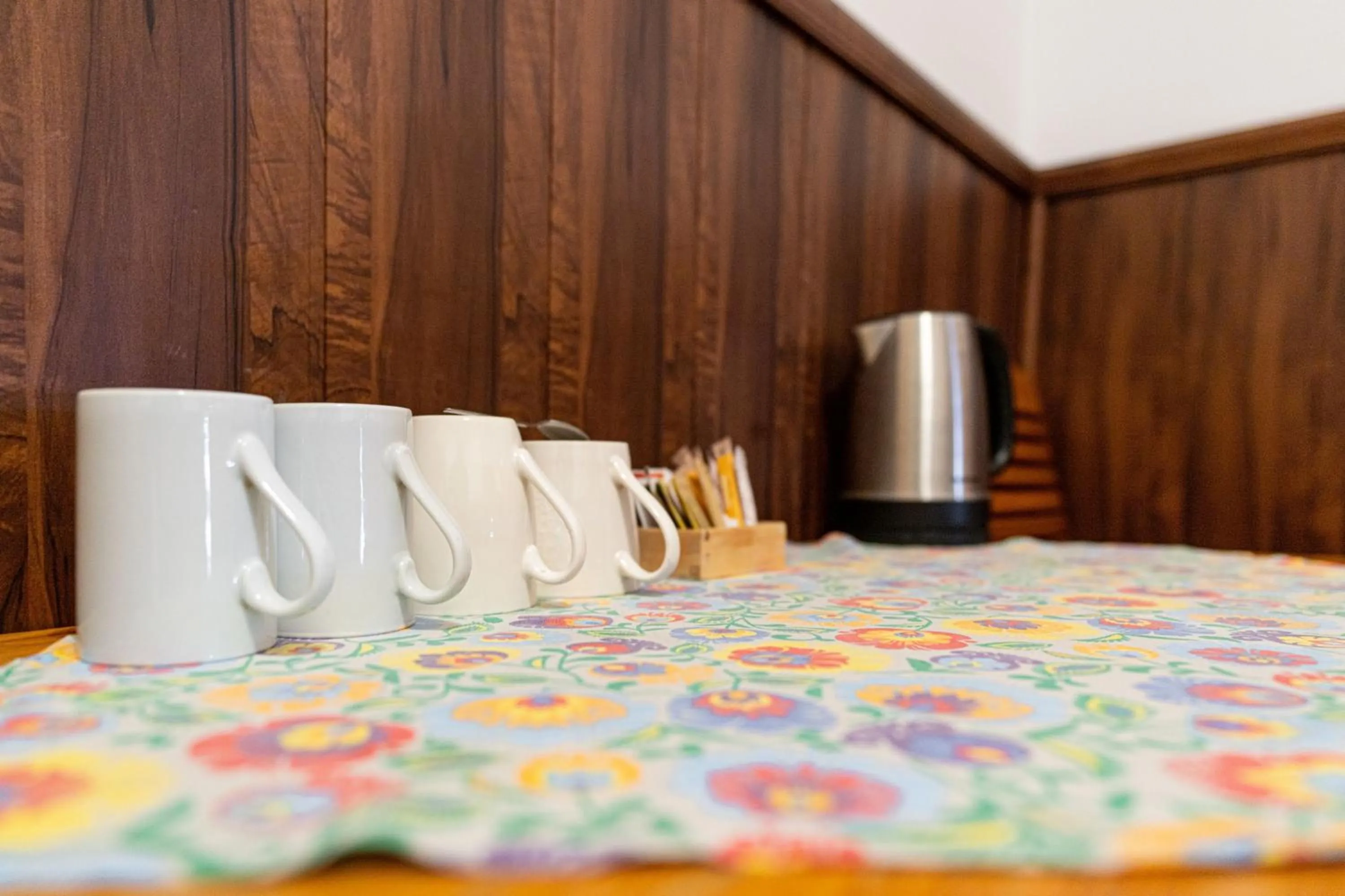 Coffee/tea facilities, Bed in Pensjonat Beskidzki