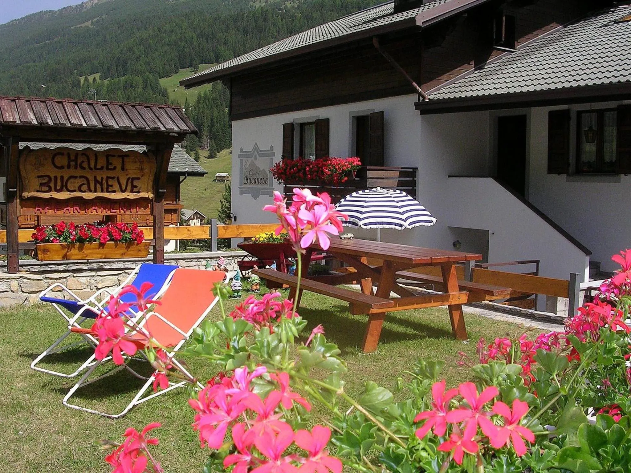 Garden in Chalet Bucaneve