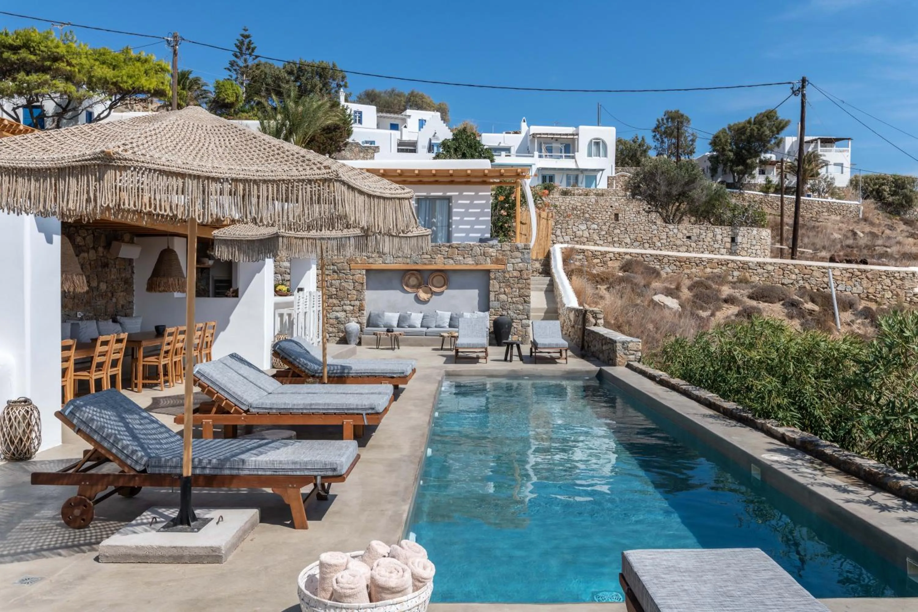 Patio in Trinity Mykonos - Beachfront Villa