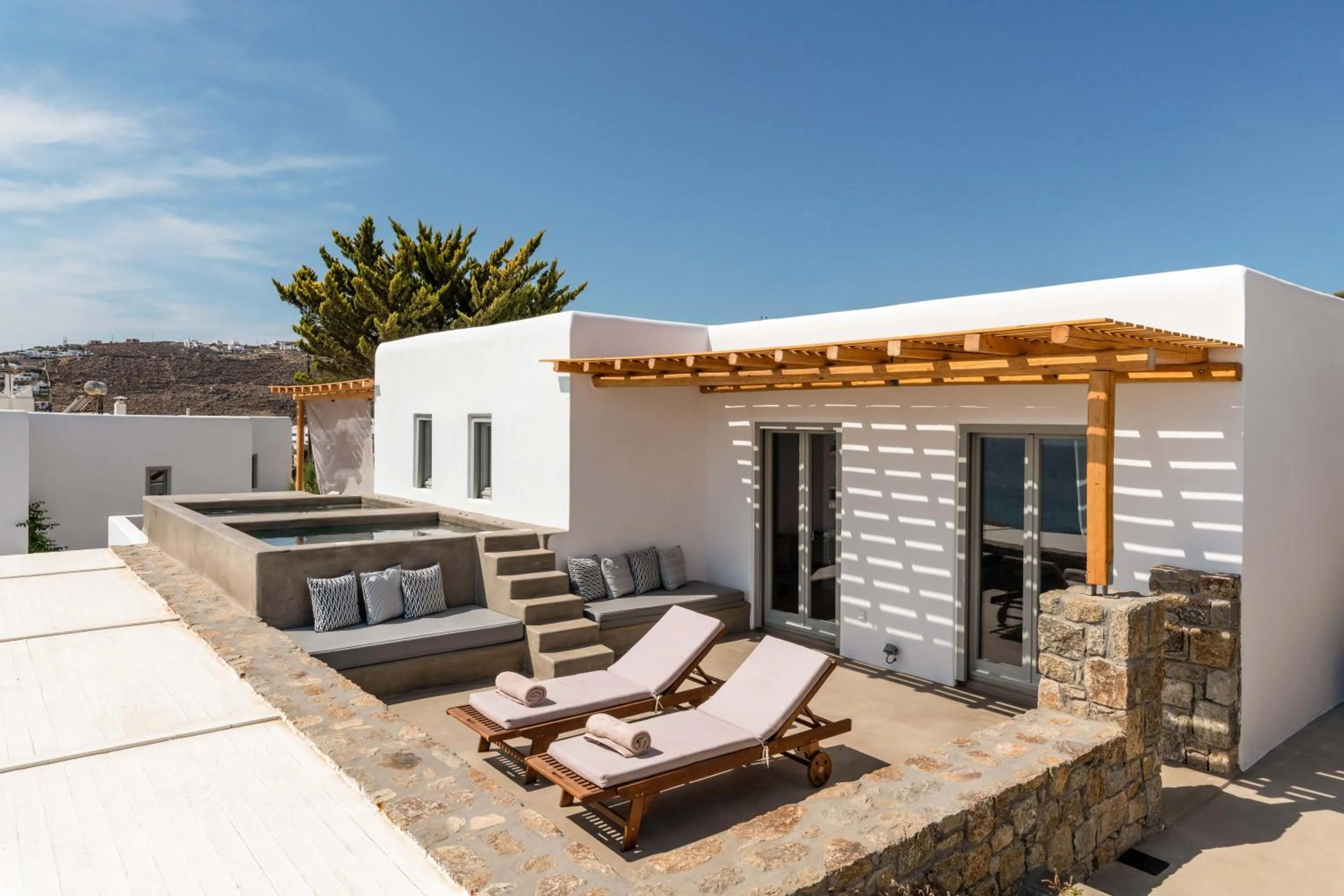 Patio in Trinity Mykonos - Beachfront Villa