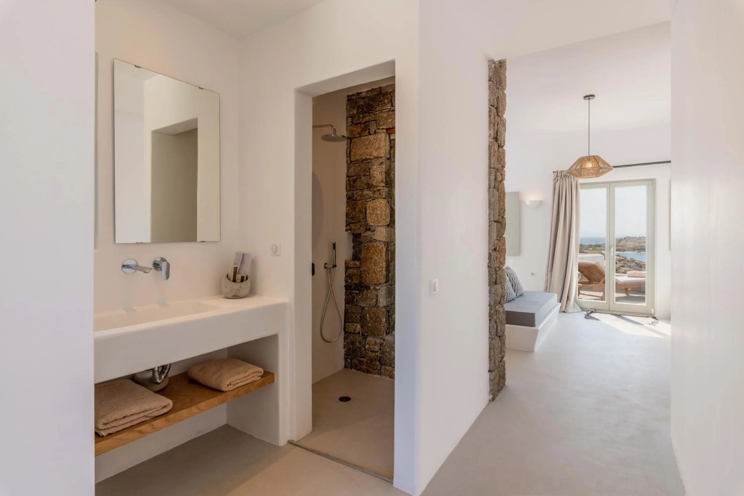 Patio in Trinity Mykonos - Beachfront Villa