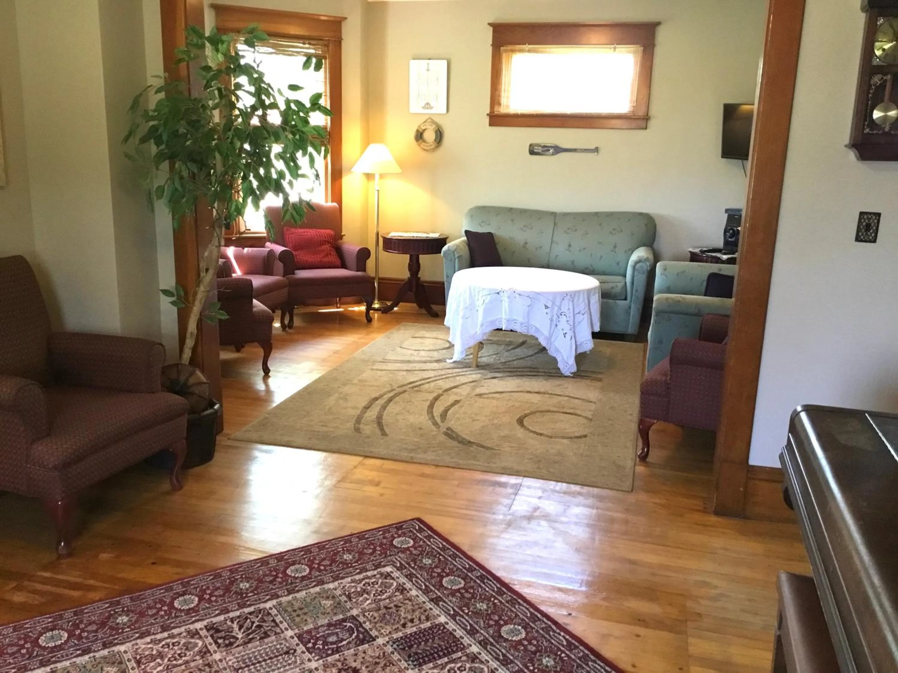 Living room in The Coastal Country House in New Brunswick