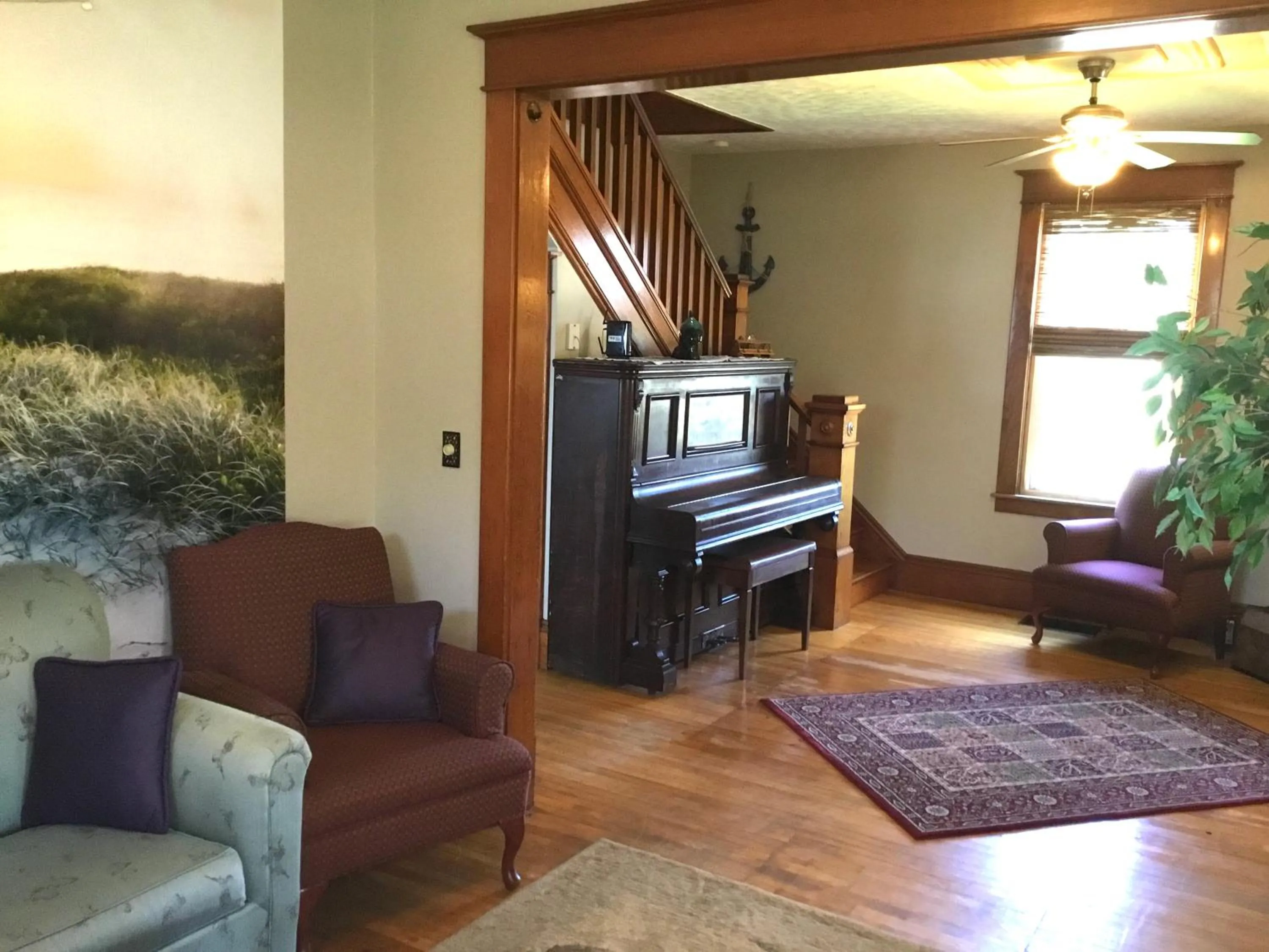 Living room in The Coastal Country House in New Brunswick