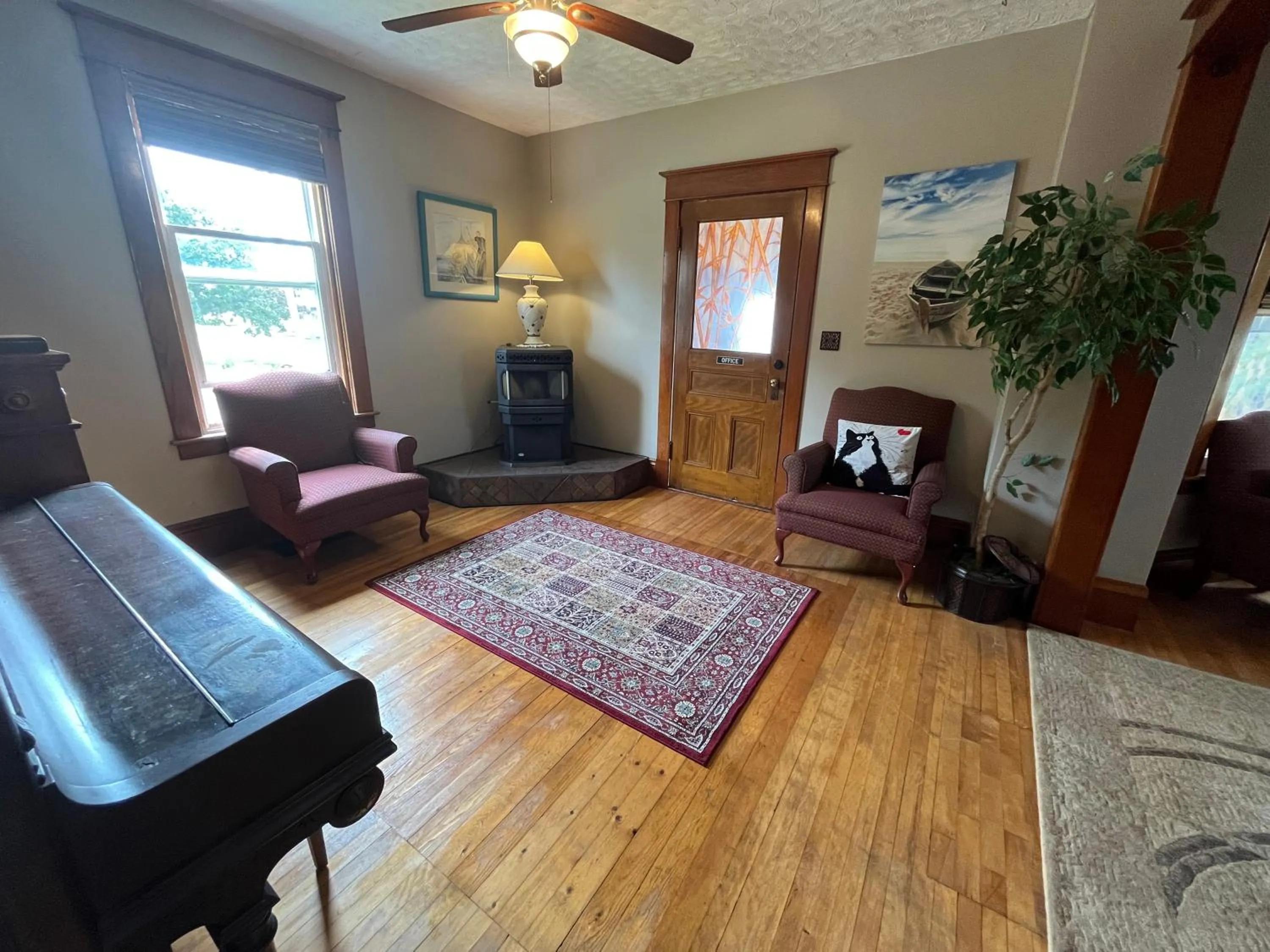 Living room in The Coastal Country House in New Brunswick