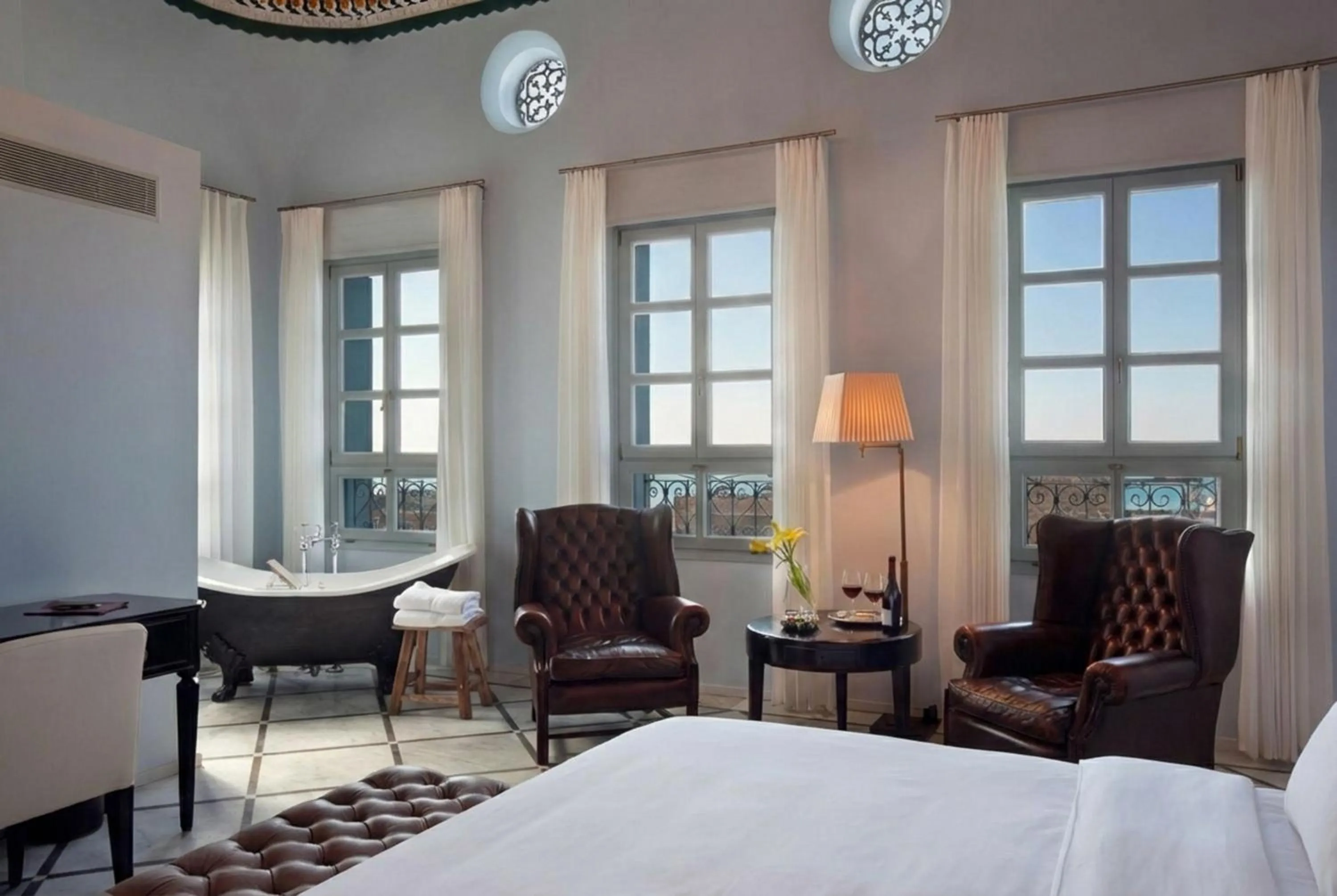 Bed in The Efendi Hotel Akko