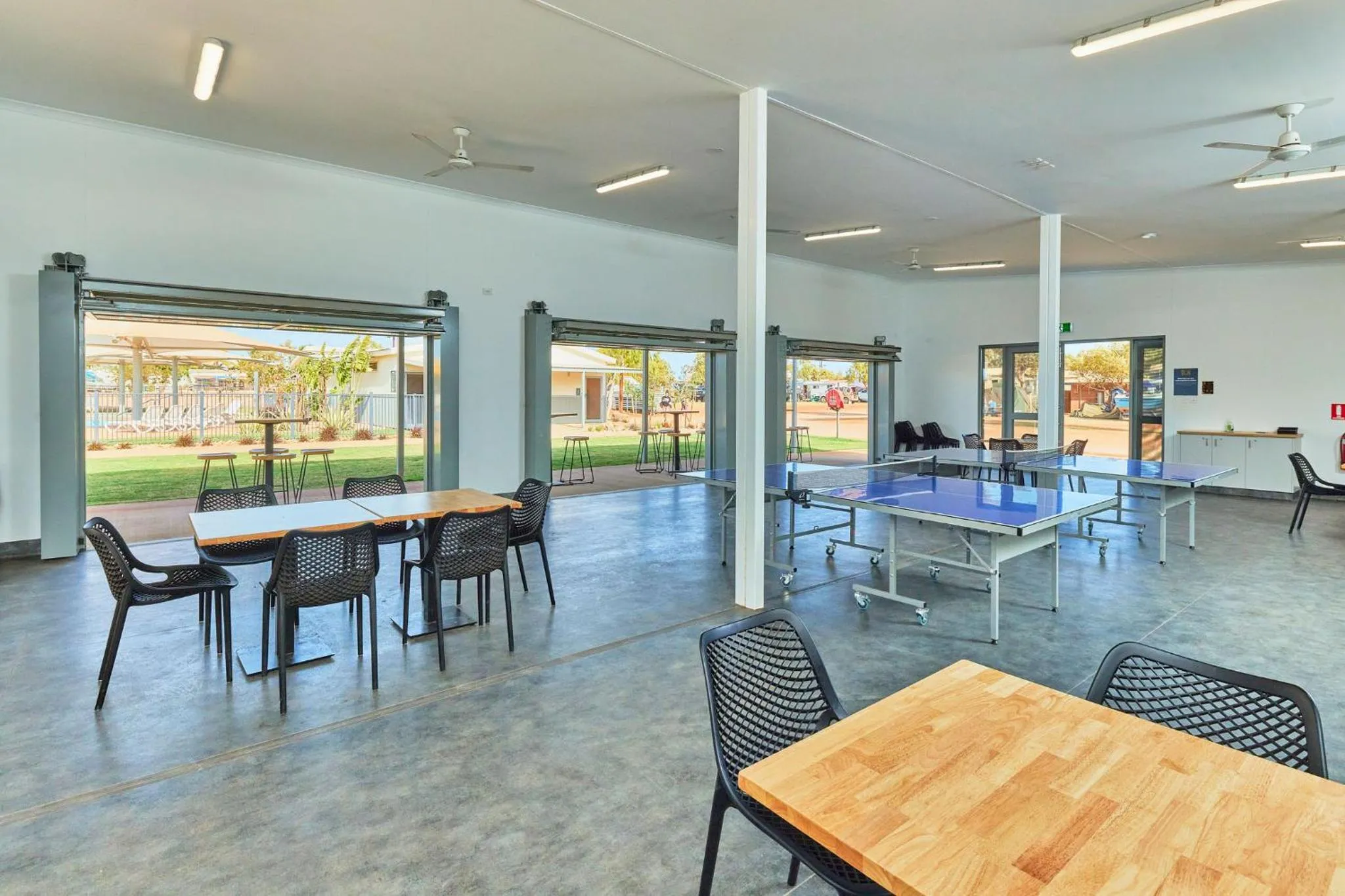 Communal lounge/ TV room in RAC Exmouth Cape Holiday Park