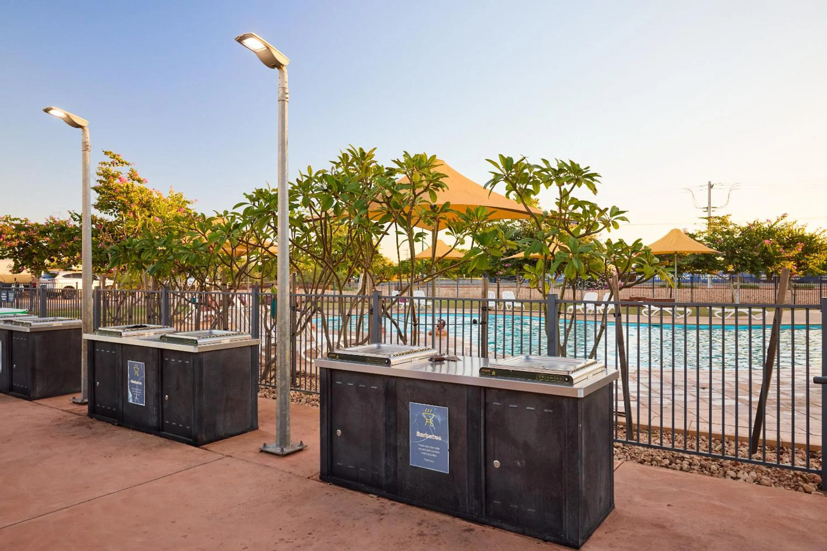 BBQ facilities in RAC Exmouth Cape Holiday Park